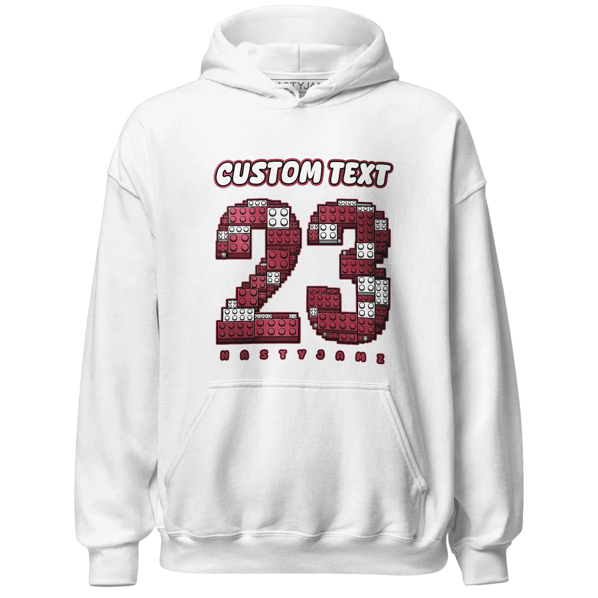 High-87-Metallic-Burgundy-1s-Hoodie-Match-Number-23-Lego