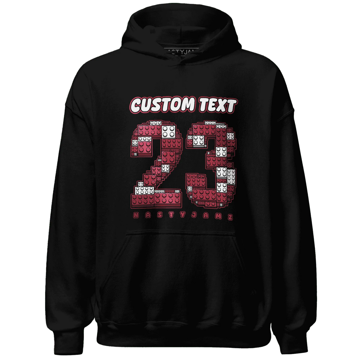 High-87-Metallic-Burgundy-1s-Hoodie-Match-Number-23-Lego