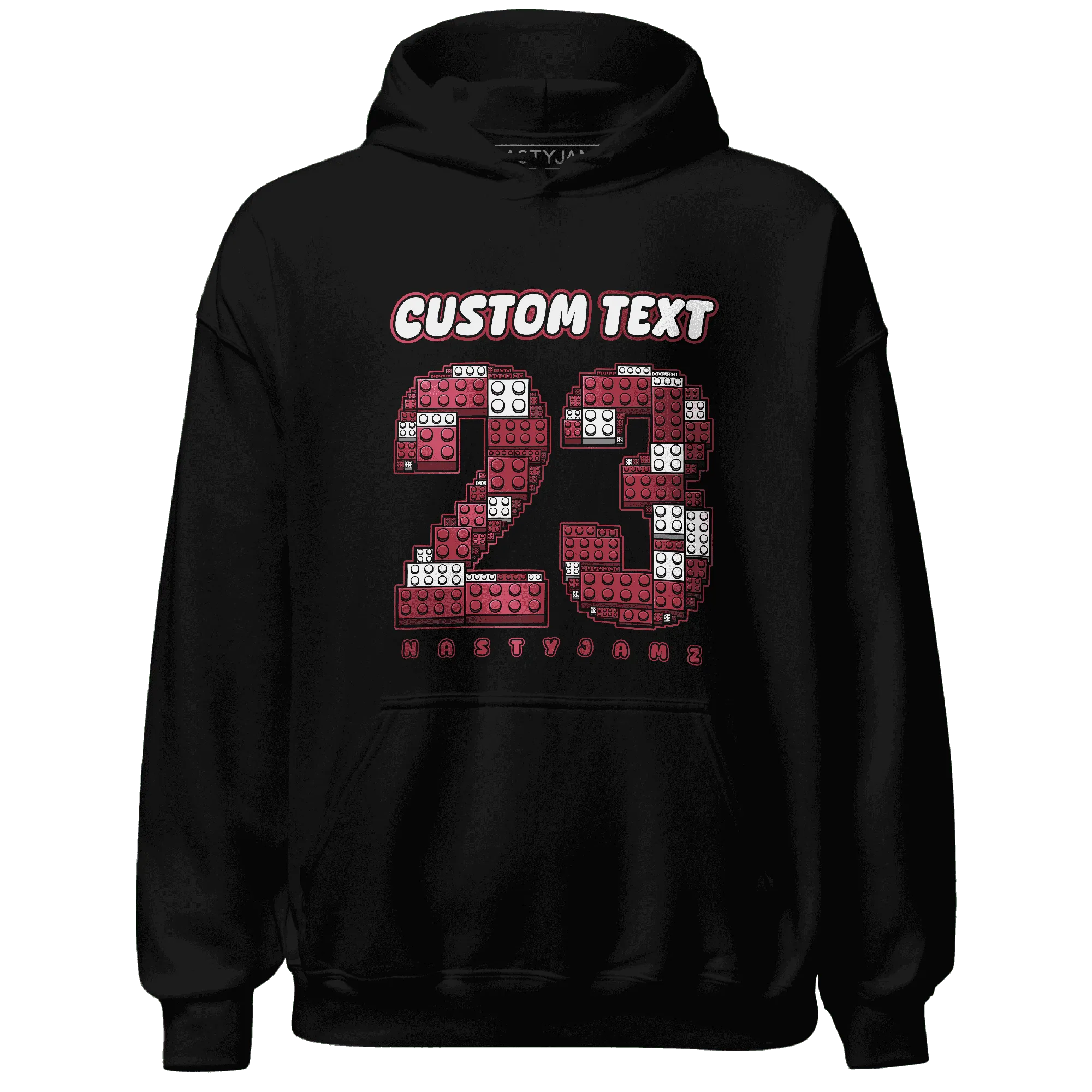 High-87-Metallic-Burgundy-1s-Hoodie-Match-Number-23-Lego