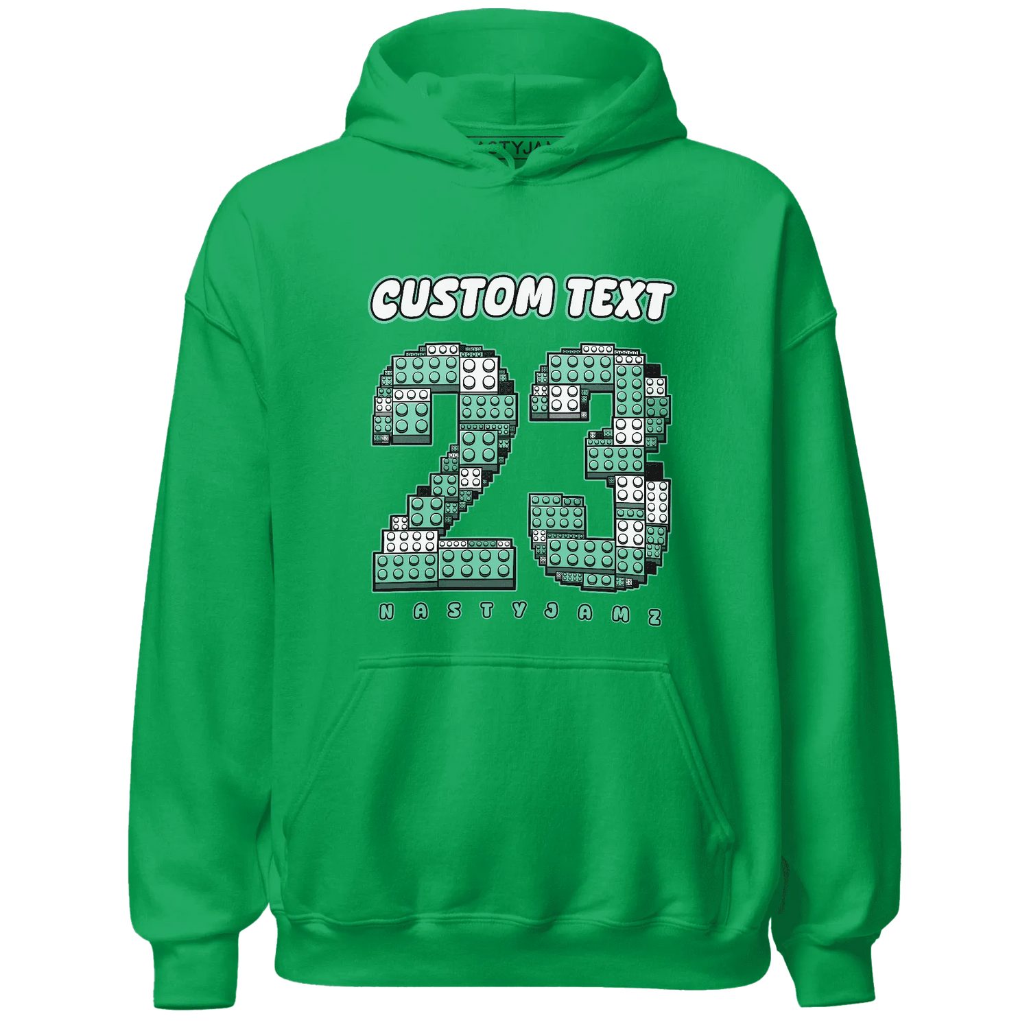 High-OG-Green-Glow-1s-Hoodie-Match-Number-23-Lego