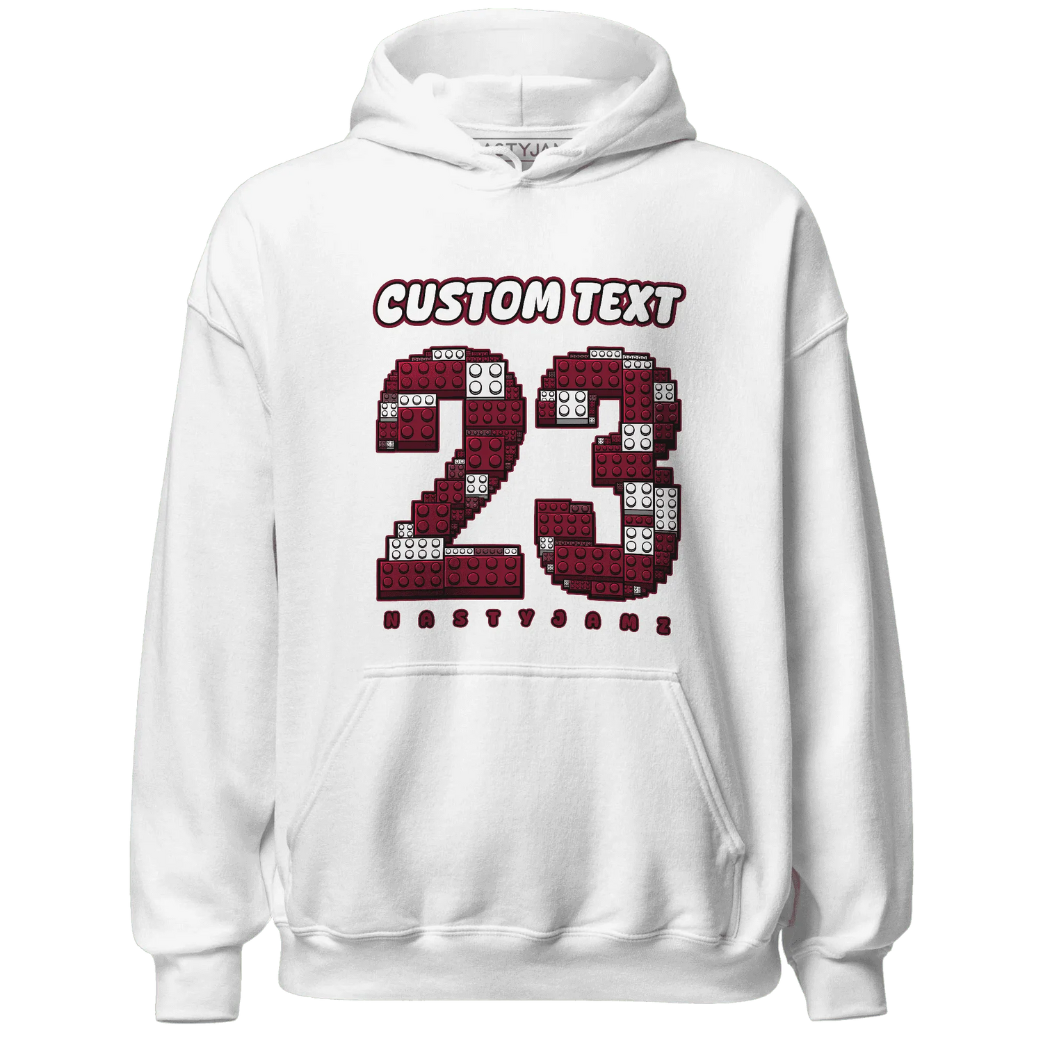 High-White-Team-Red-1s-Hoodie-Match-Number-23-Lego