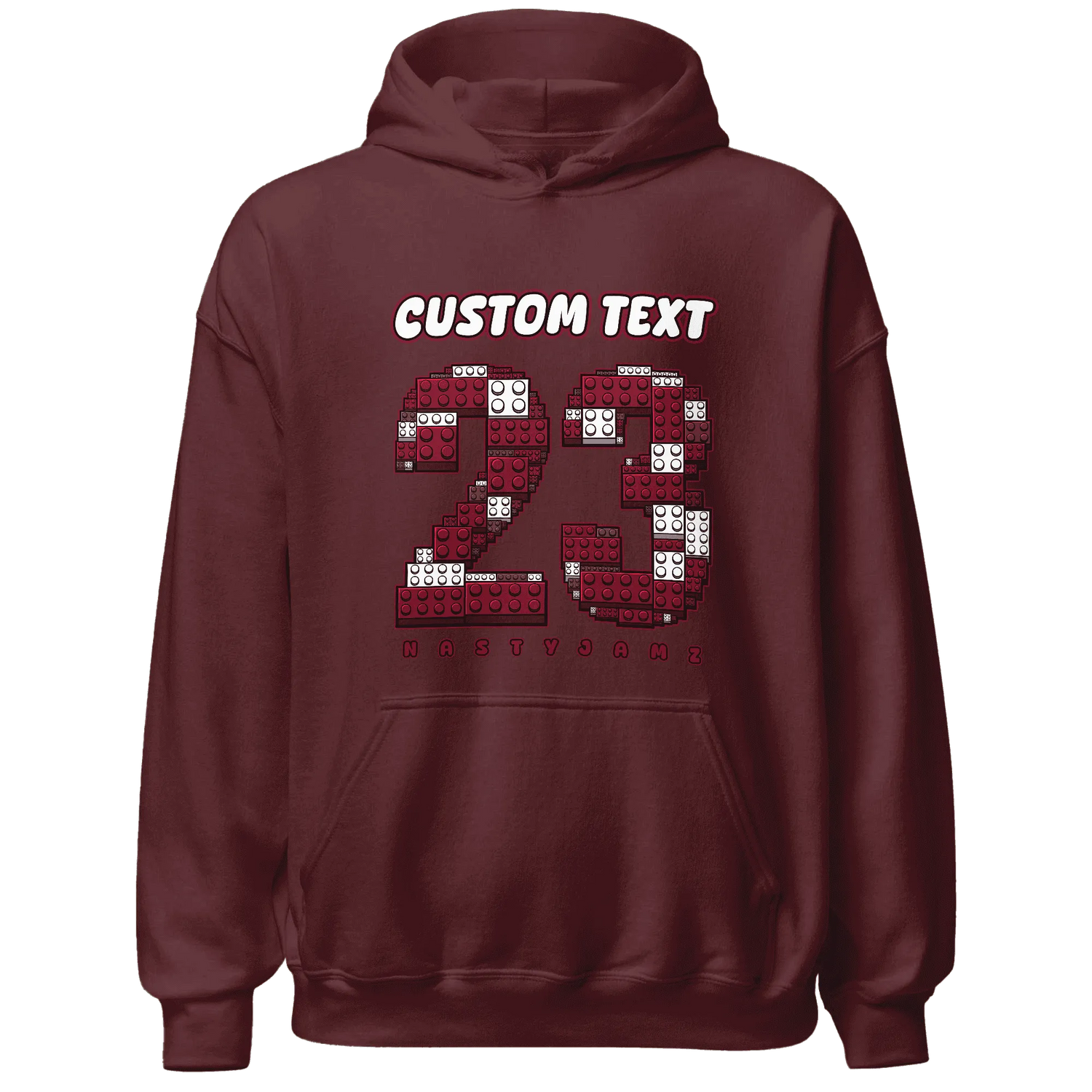 High-White-Team-Red-1s-Hoodie-Match-Number-23-Lego