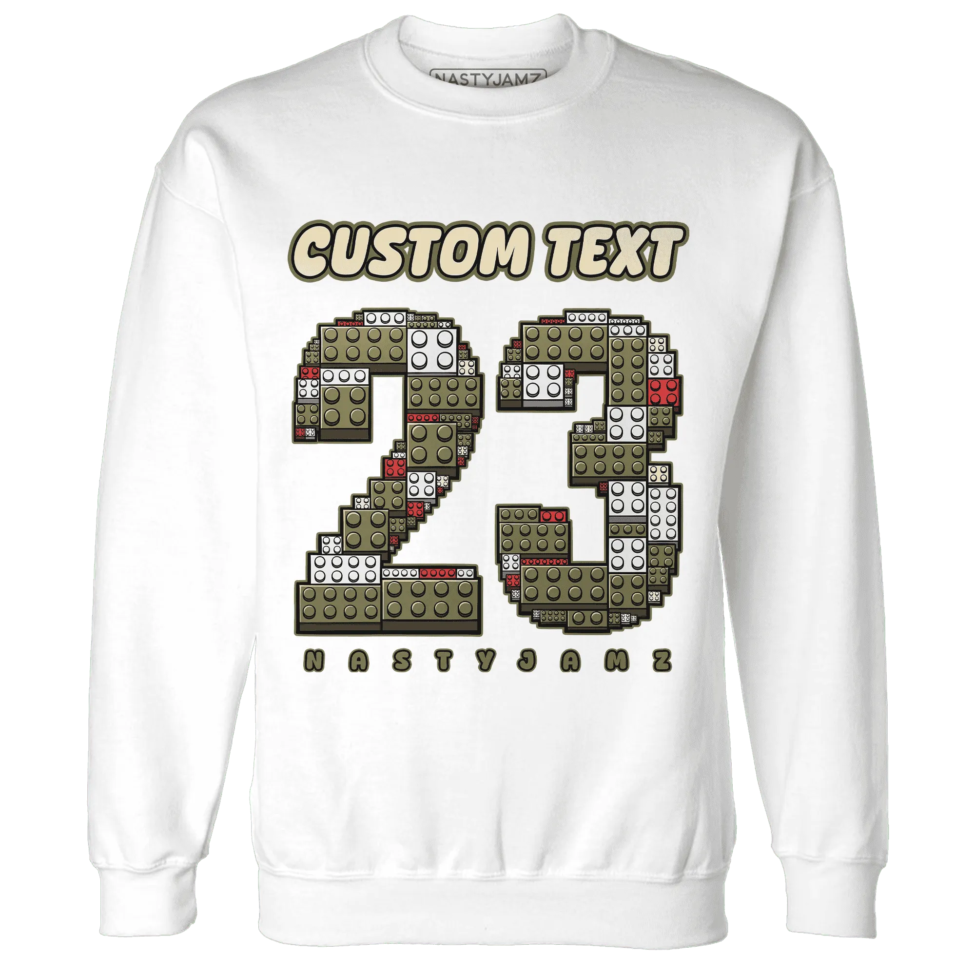 Medium-Olive-1s-NastyJamz-Sweatshirt-Match-Number-23-Lego