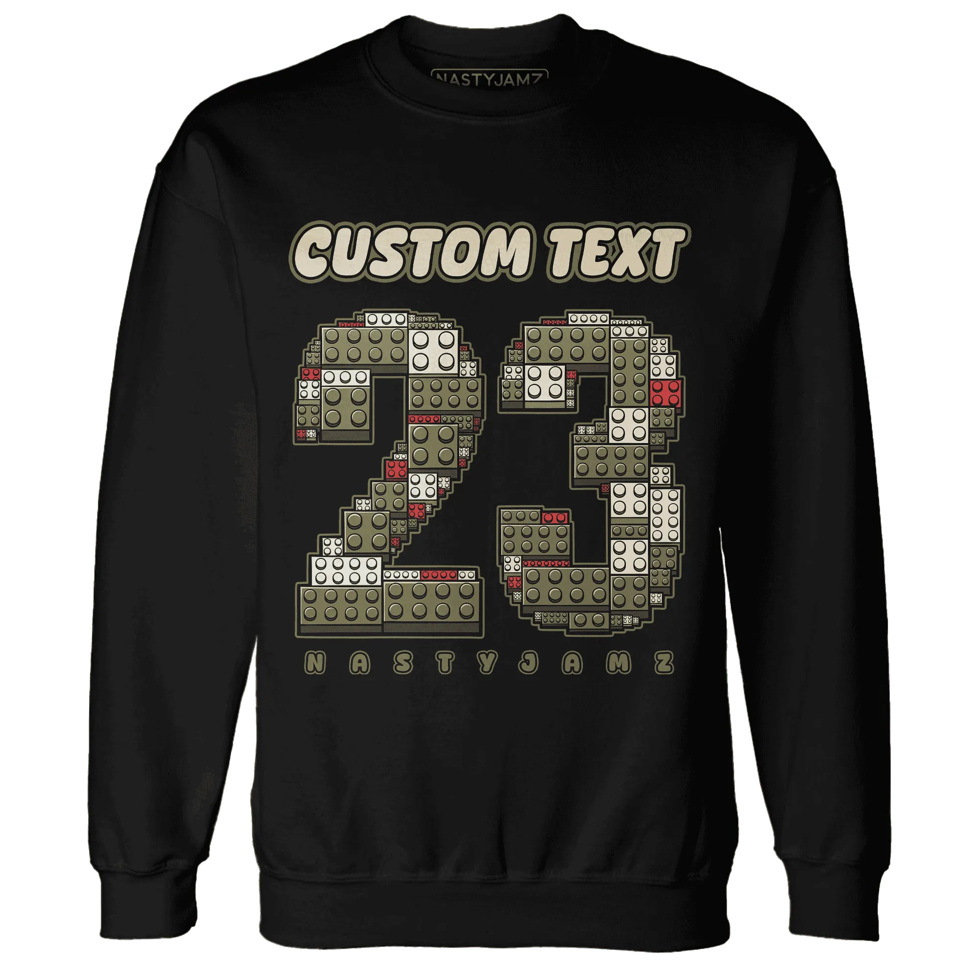 Medium-Olive-1s-NastyJamz-Sweatshirt-Match-Number-23-Lego