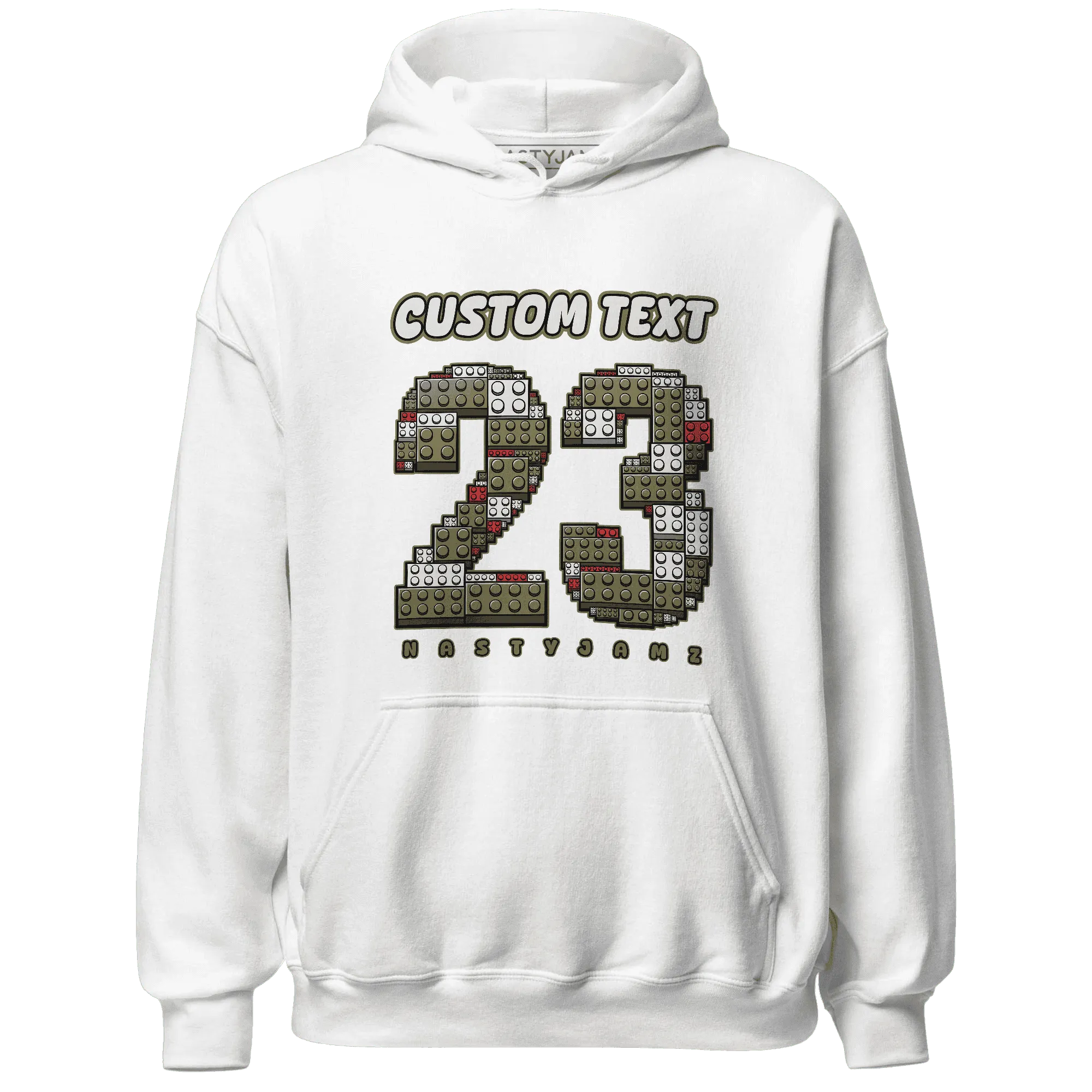 Medium-Olive-1s-NastyJamz-Hoodie-Match-Number-23-Lego