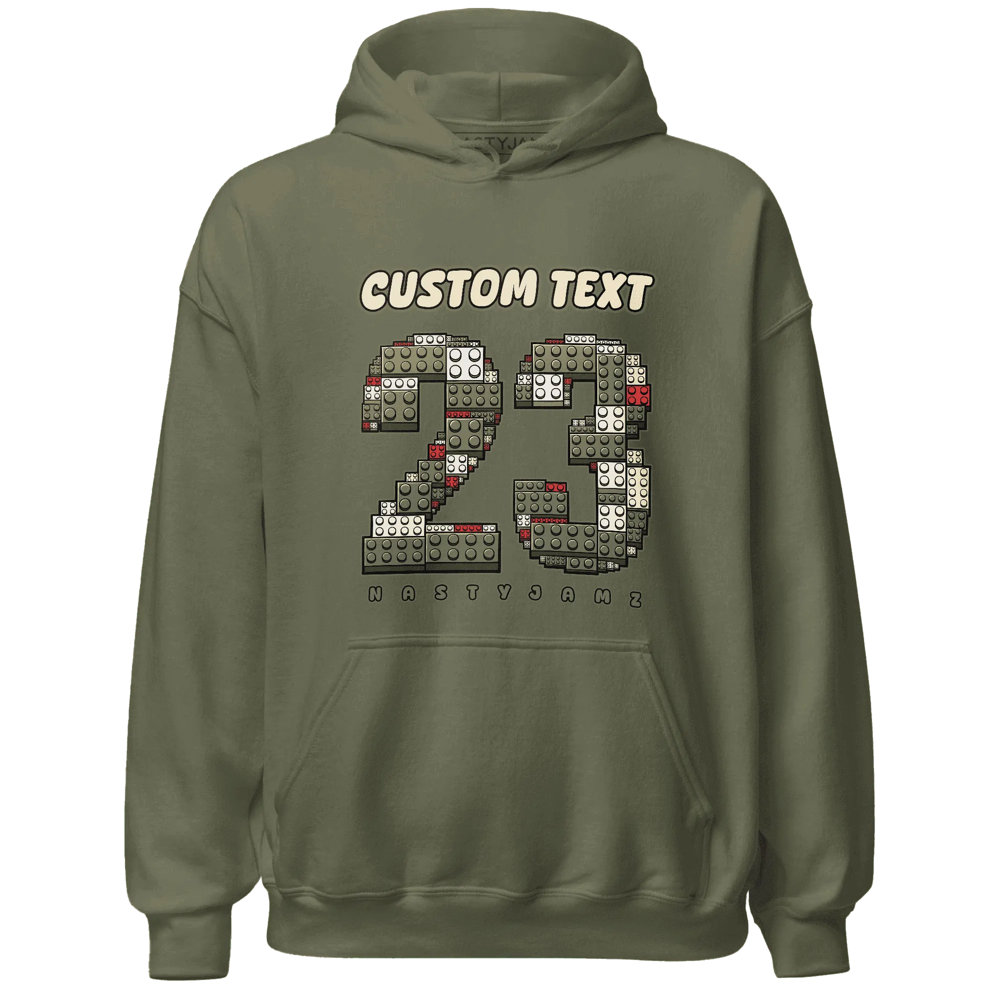 Medium-Olive-1s-NastyJamz-Hoodie-Match-Number-23-Lego