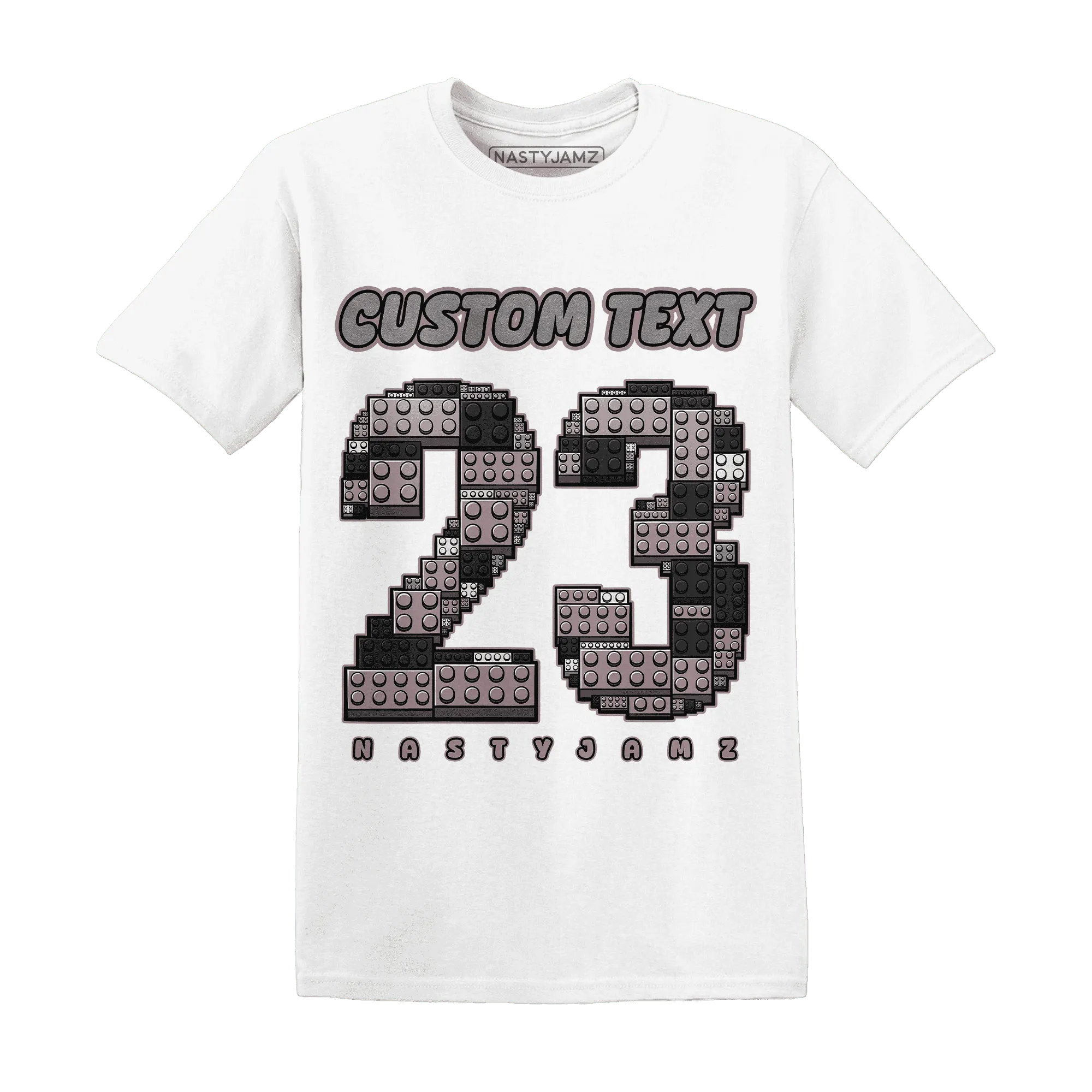 Black-Violet-Ore-3s-NastyJamz-T-Shirt-Match-Number-23-Lego