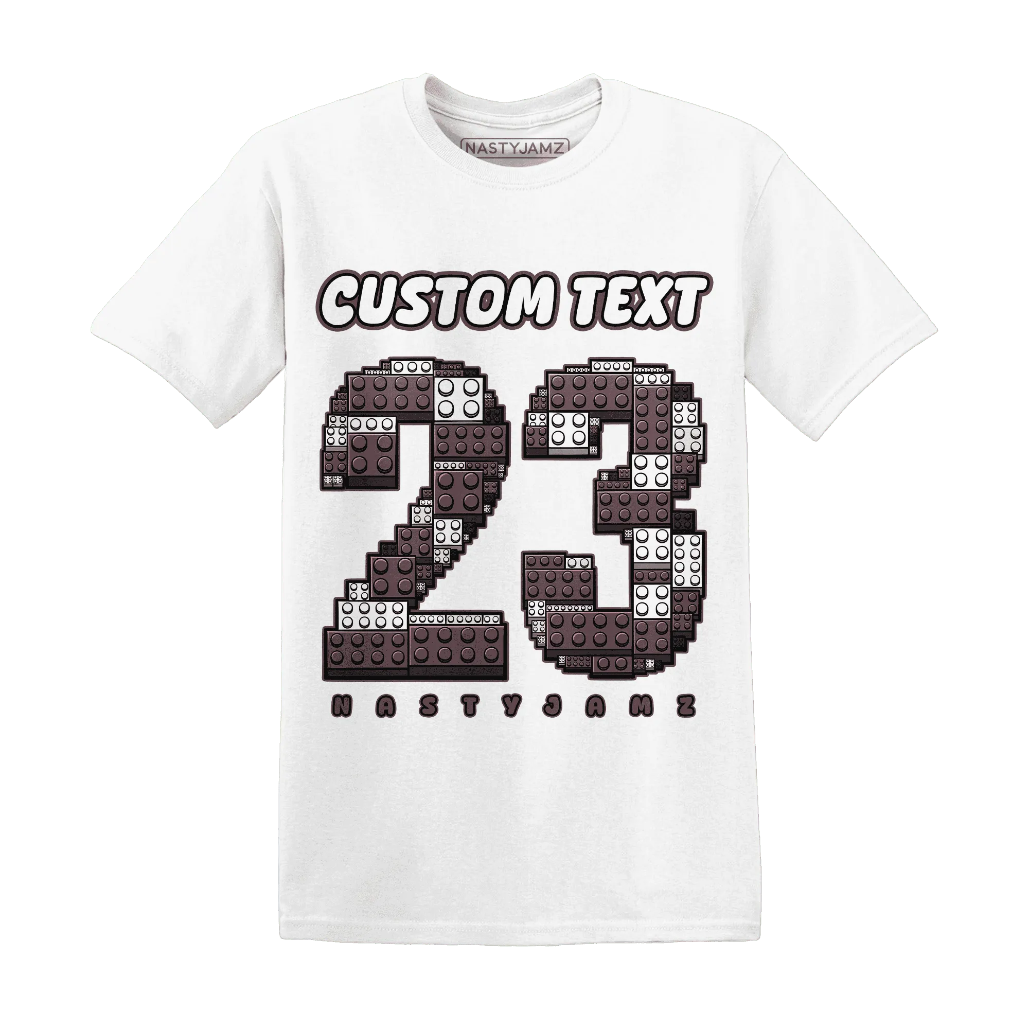 Burgundy-Crush-3s-NastyJamz-T-Shirt-Match-Number-23-Lego