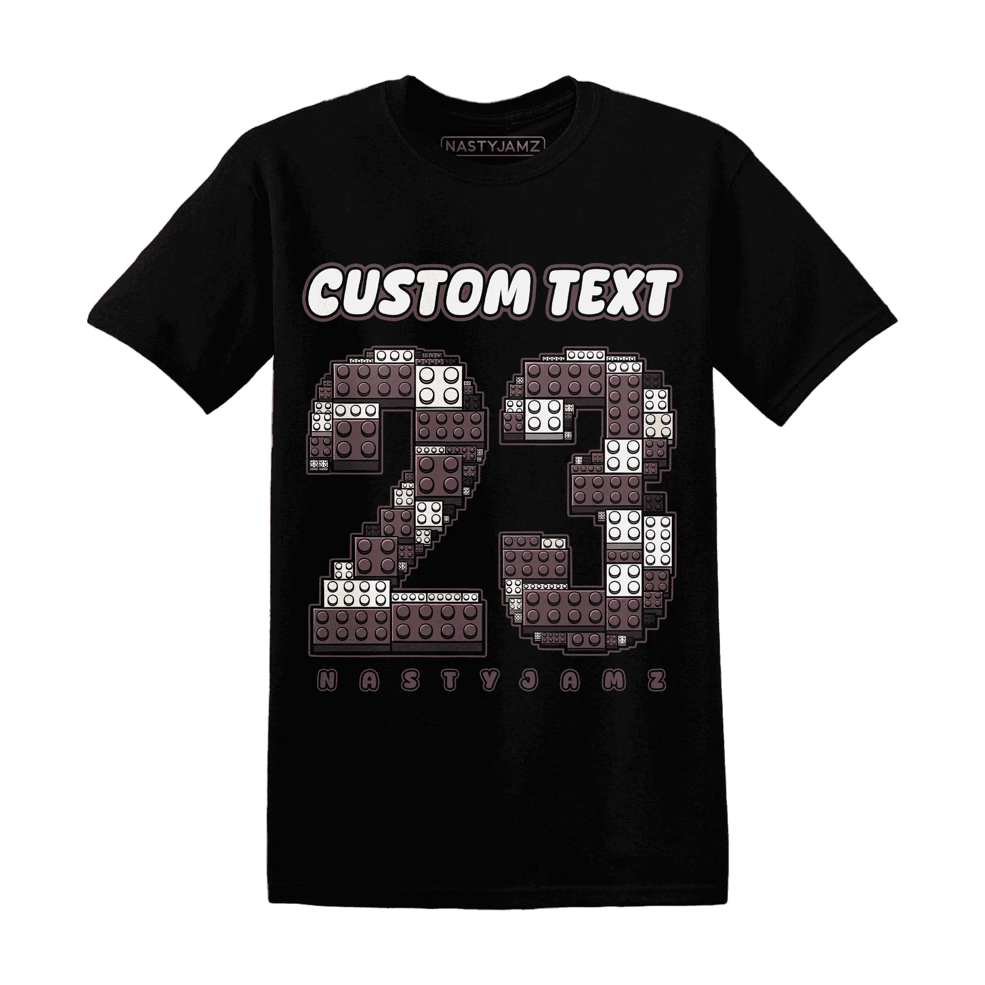 Burgundy-Crush-3s-NastyJamz-T-Shirt-Match-Number-23-Lego