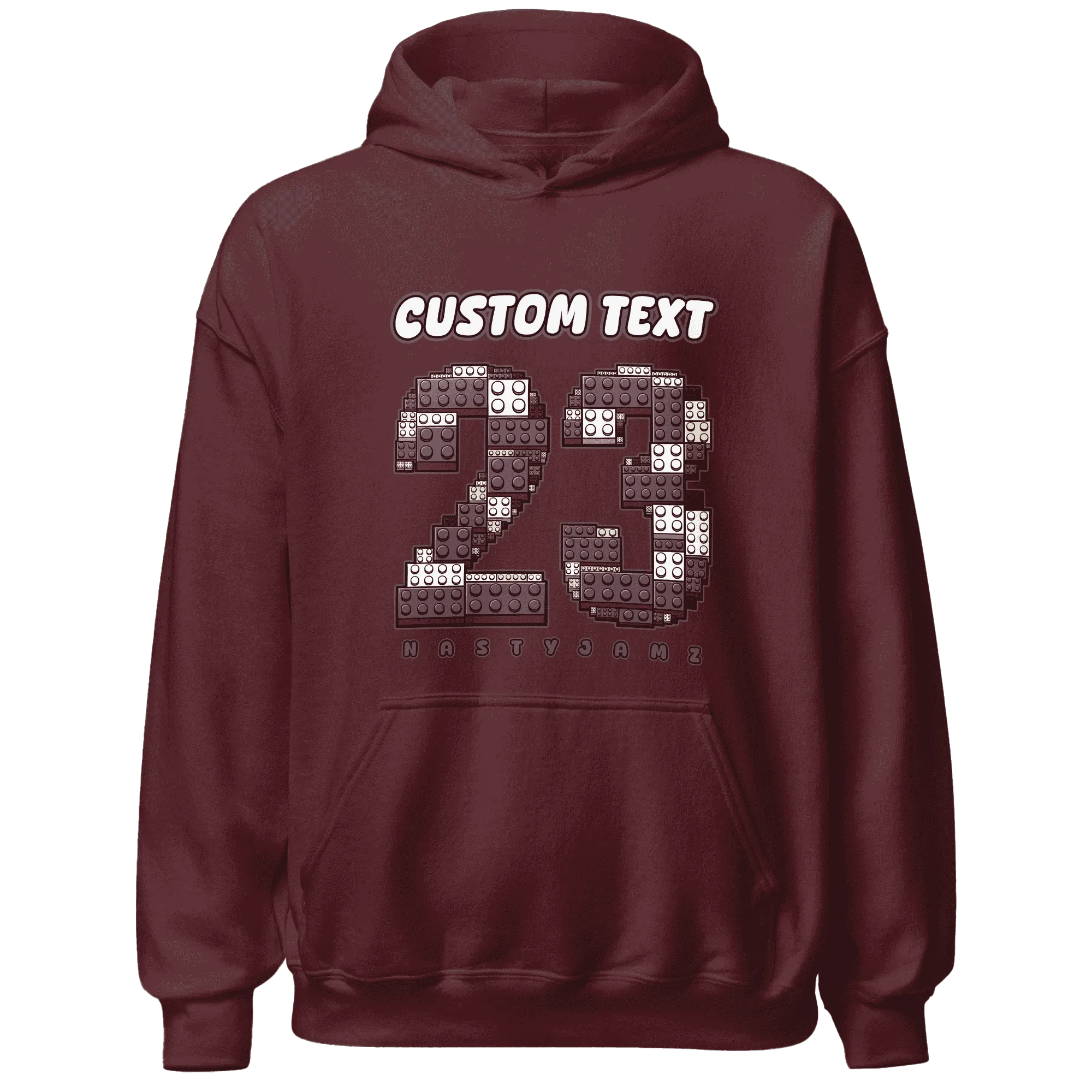 Burgundy-Crush-3s-NastyJamz-Hoodie-Match-Number-23-Lego
