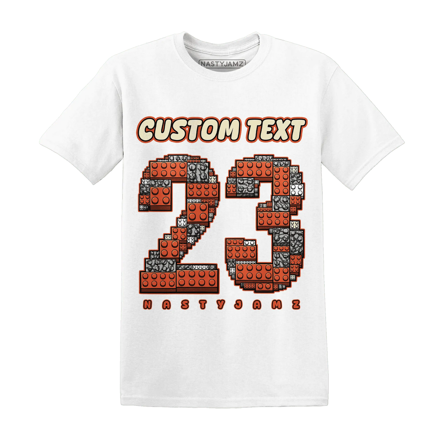 Georgia-Peach-3s-T-Shirt-Match-Number-23-Lego