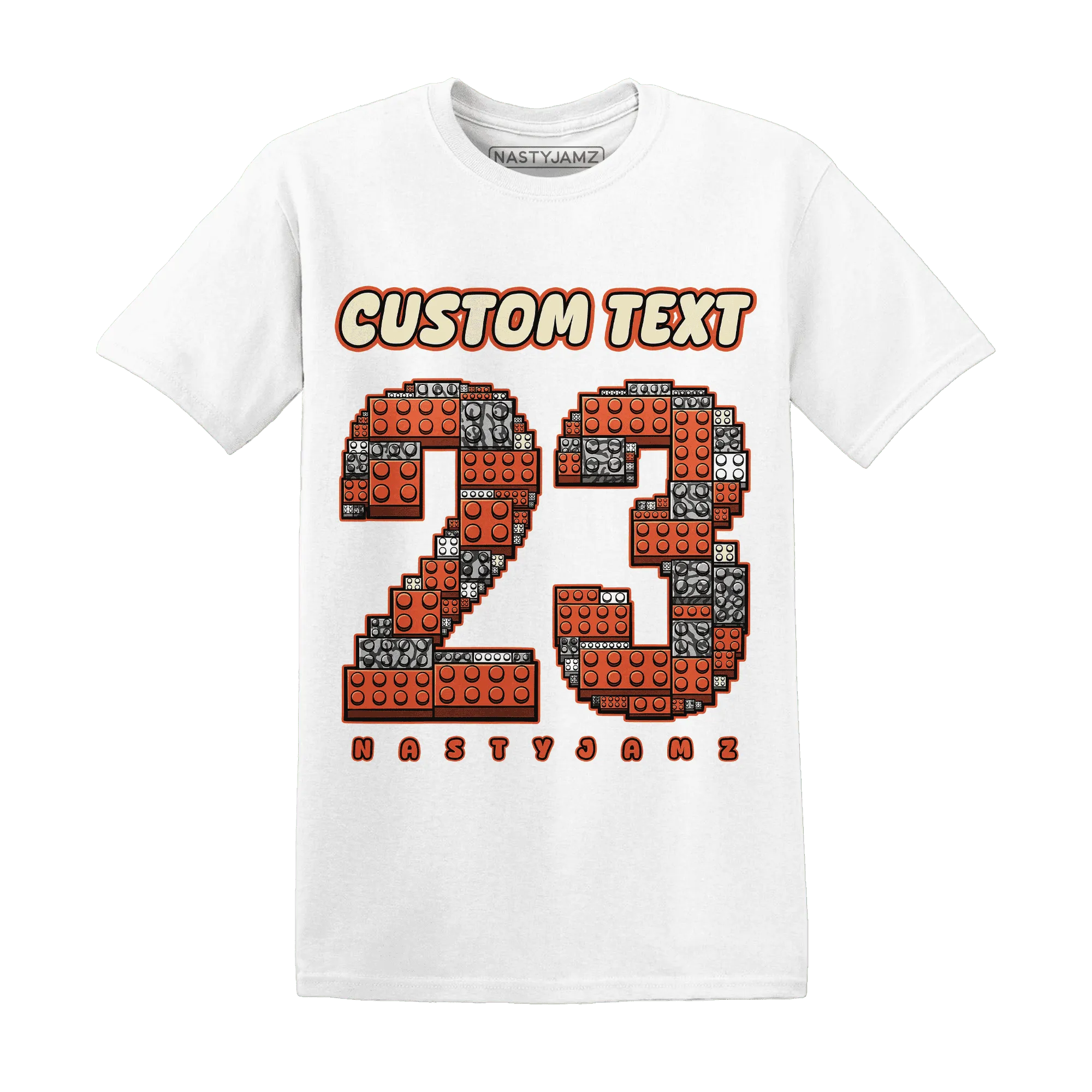 Georgia-Peach-3s-T-Shirt-Match-Number-23-Lego