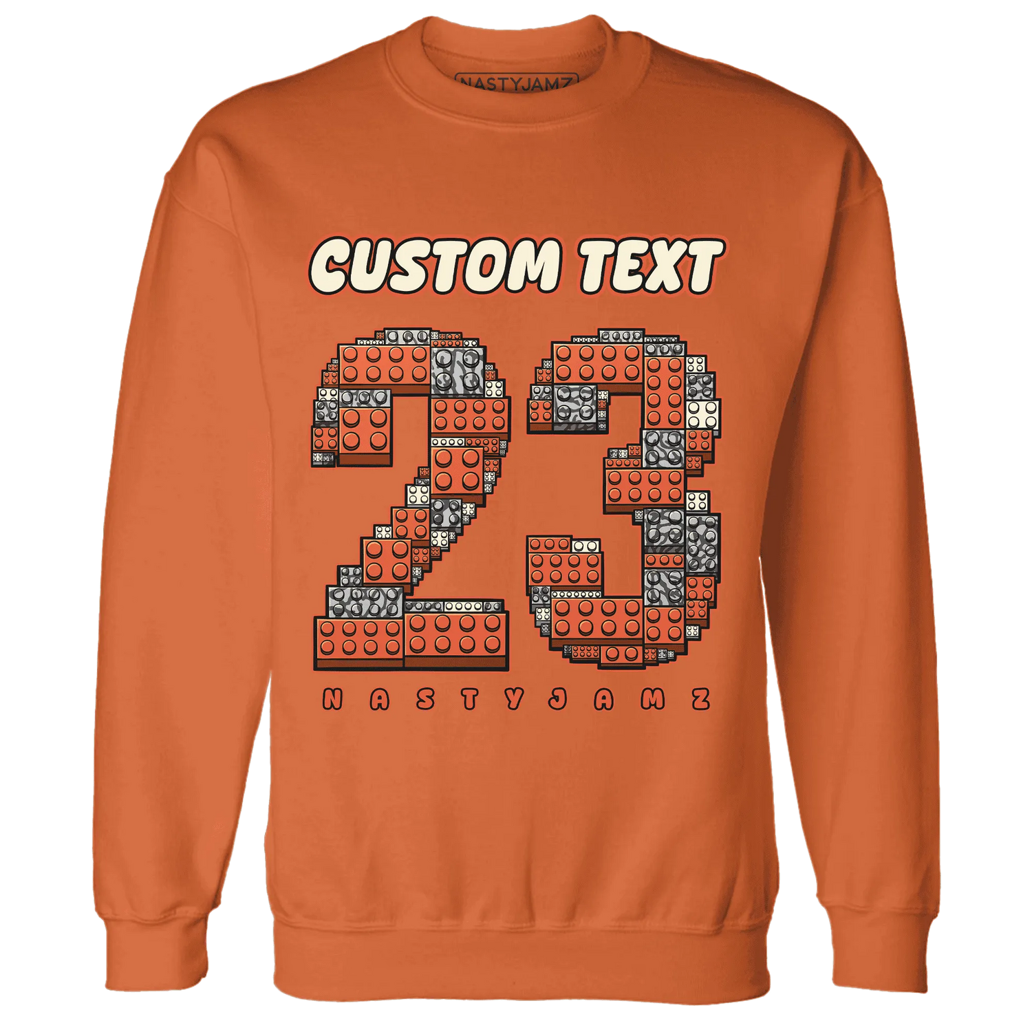 Georgia-Peach-3s-Sweatshirt-Match-Number-23-Lego