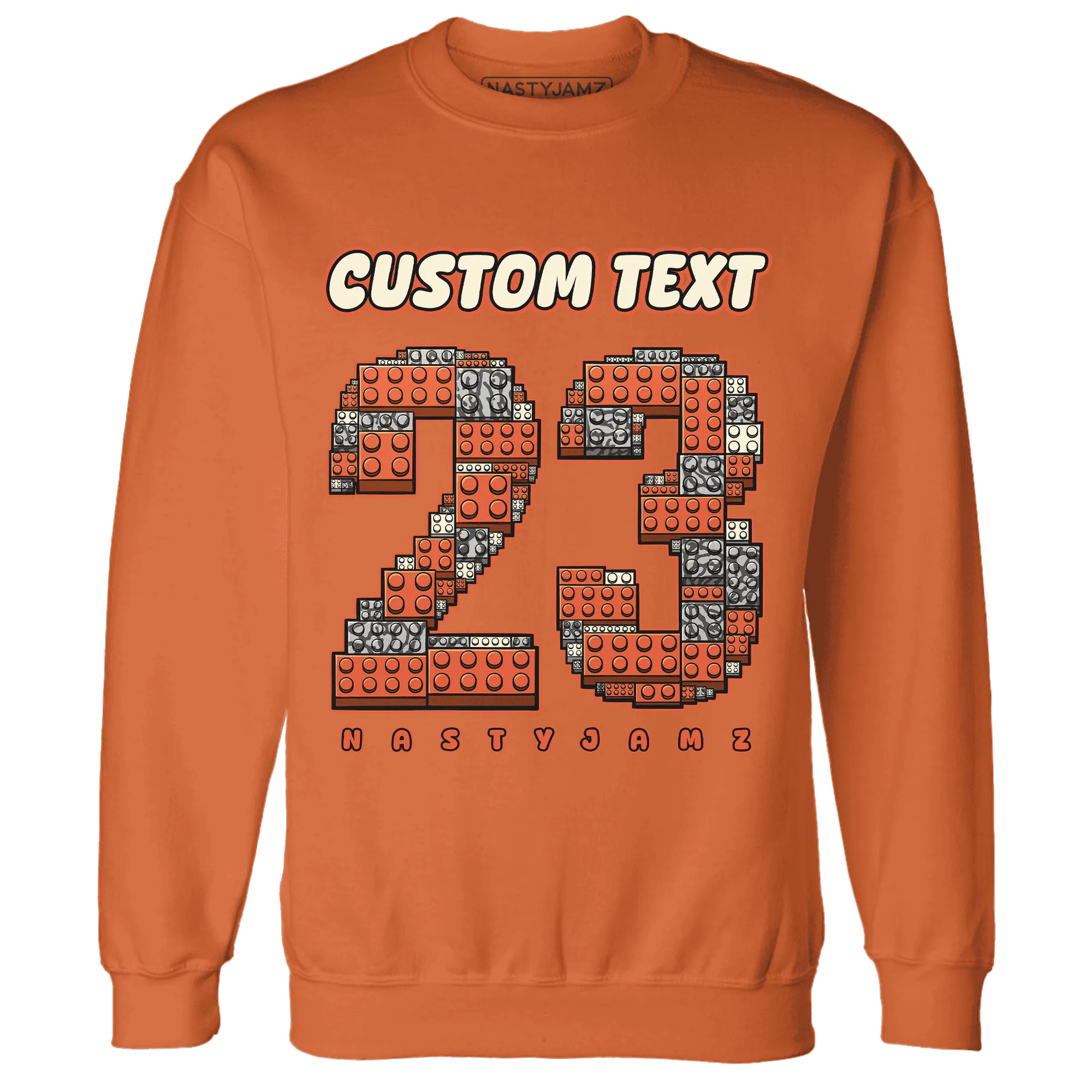 Georgia-Peach-3s-Sweatshirt-Match-Number-23-Lego