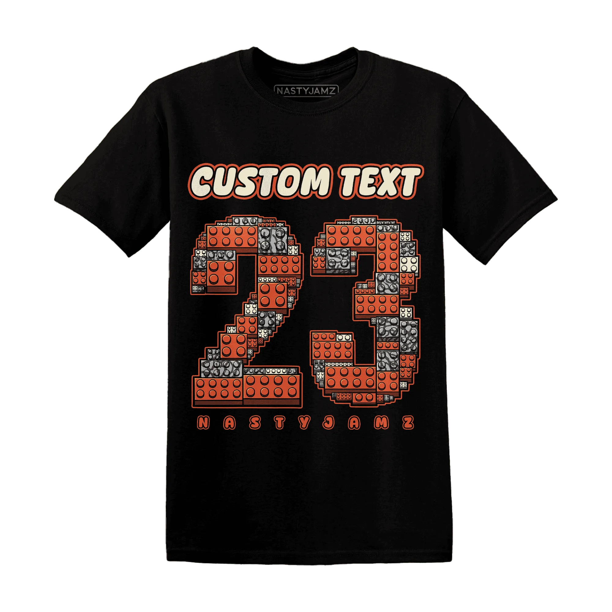 Georgia-Peach-3s-T-Shirt-Match-Number-23-Lego