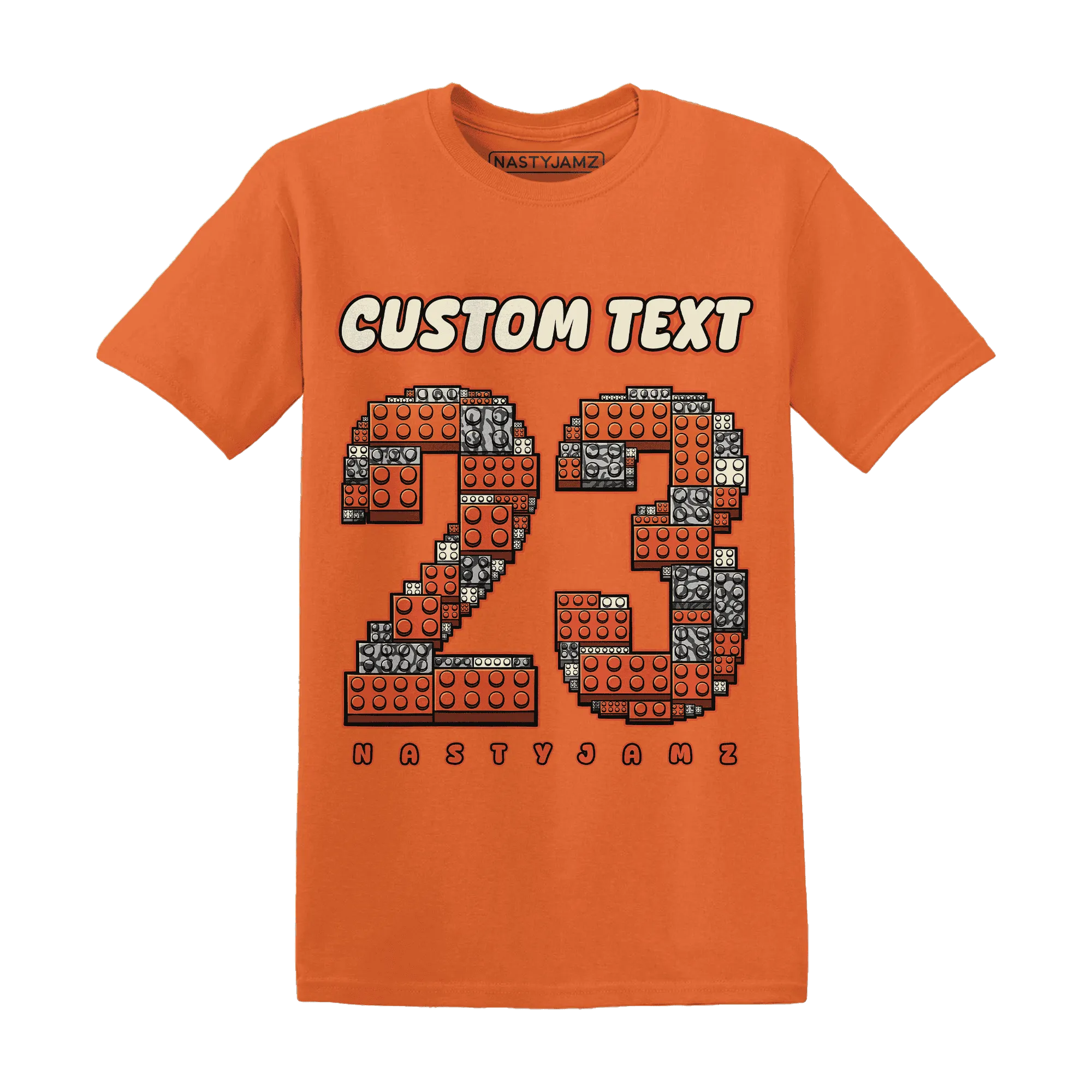 Georgia-Peach-3s-T-Shirt-Match-Number-23-Lego
