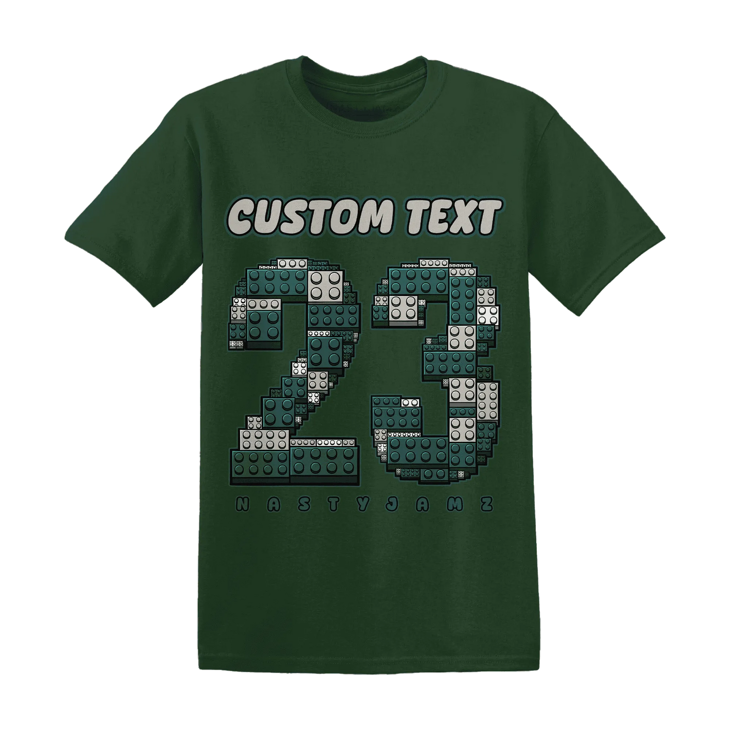 Oxidized-Green-4s-T-Shirt-Match-Number-23-Lego