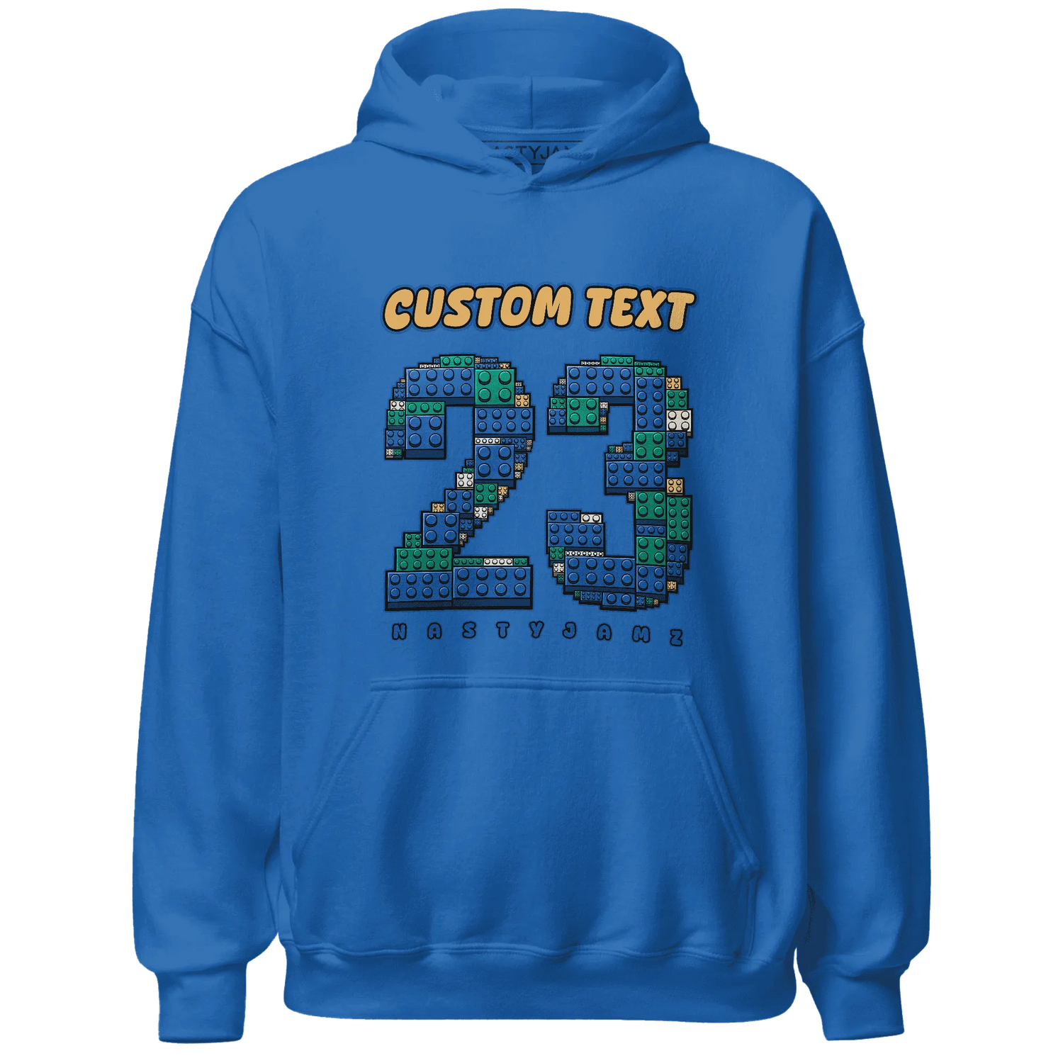 Dunk-Hyper-Royal-Malachite-NastyJamz-Hoodie-Match-Number-23-Lego