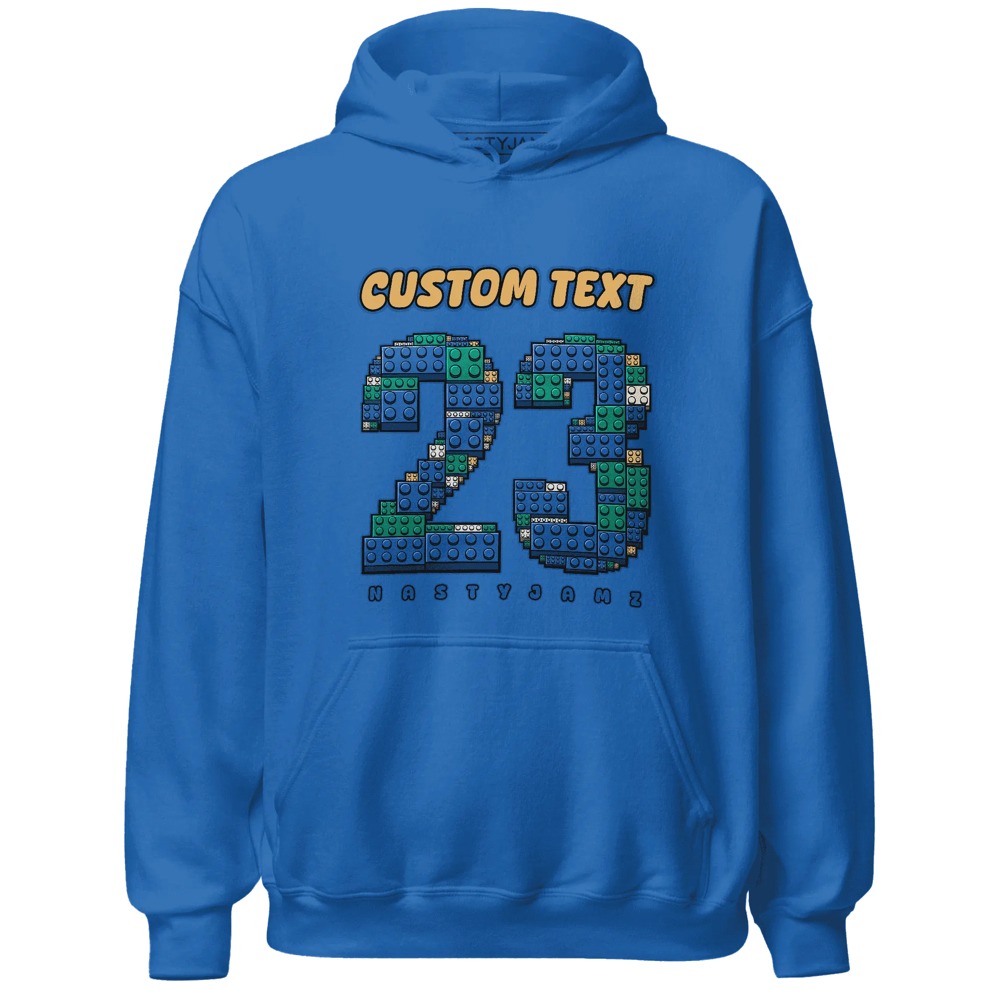 Dunk-Hyper-Royal-Malachite-NastyJamz-Hoodie-Match-Number-23-Lego