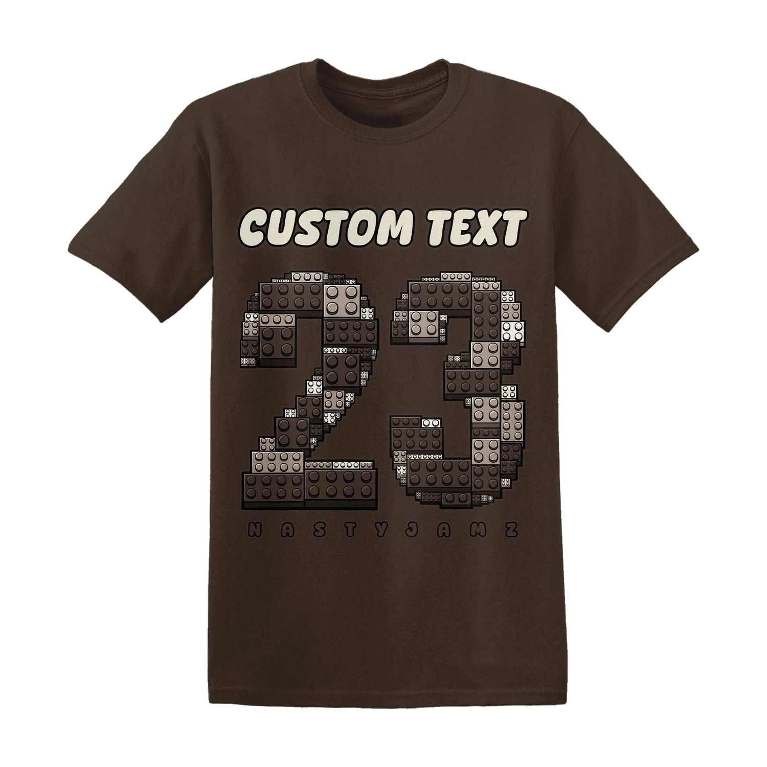 Dunk-Low-Baroque-Brown-T-Shirt-Match-Number-23-Lego