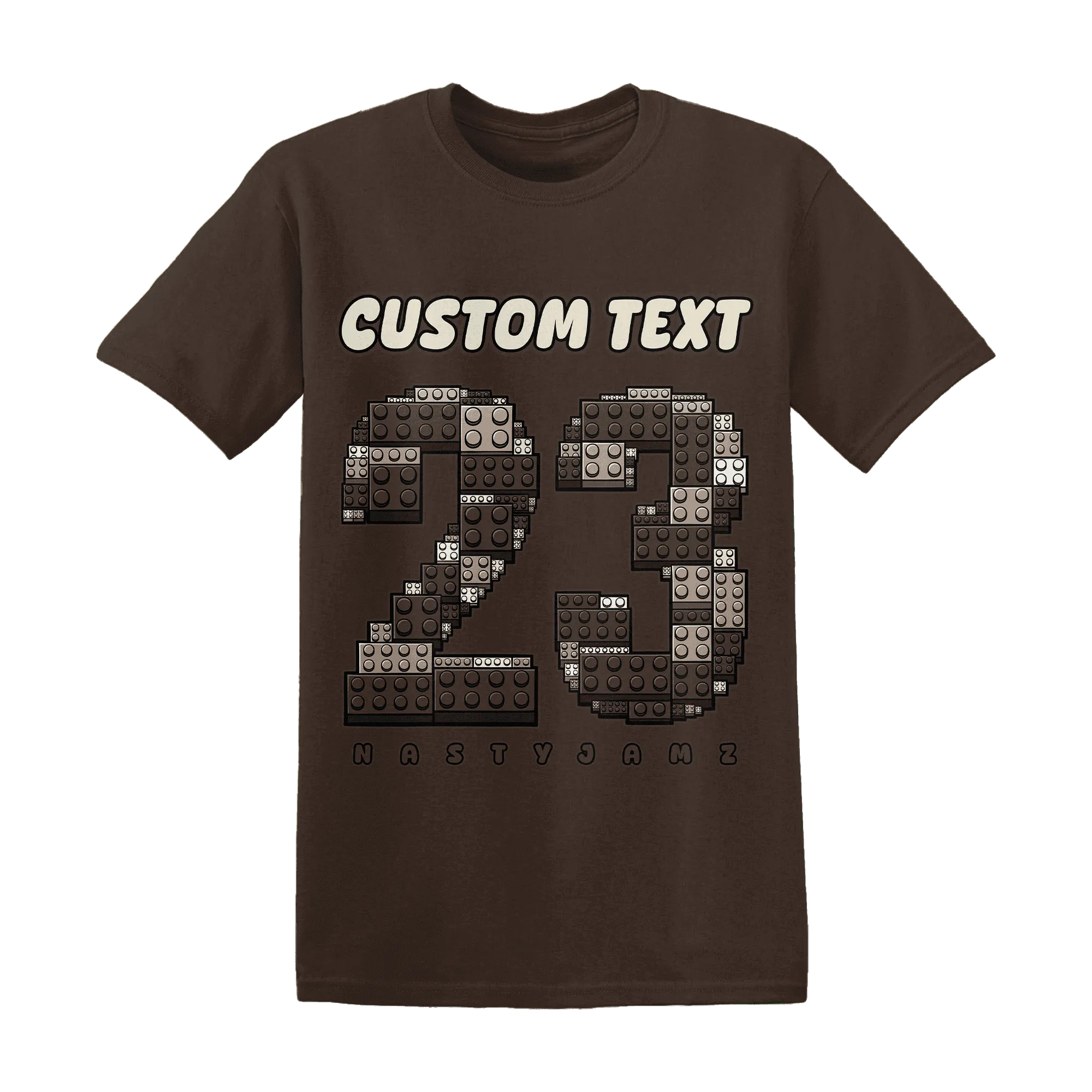 Dunk-Low-Baroque-Brown-T-Shirt-Match-Number-23-Lego