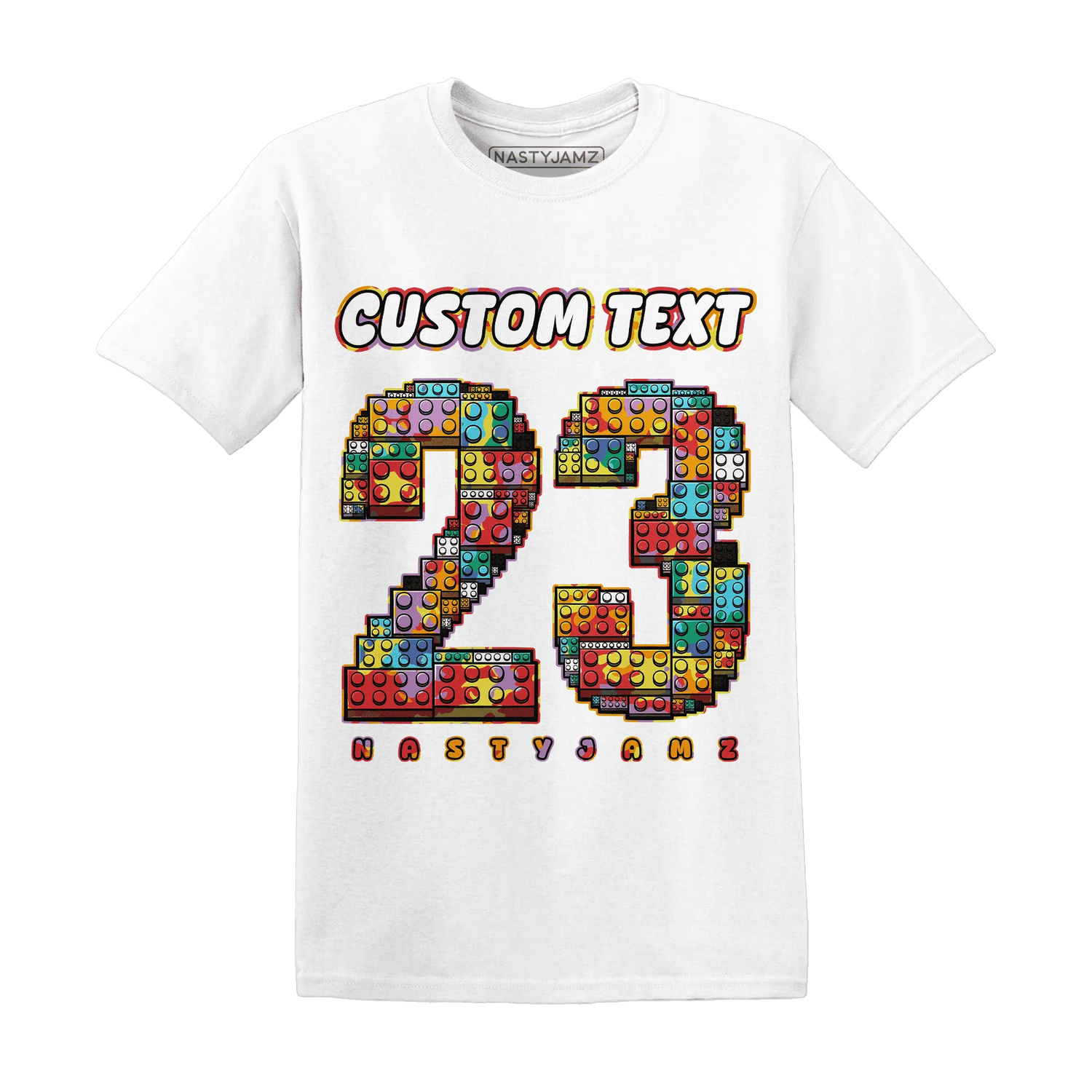 Mid-GS-Six-Championships-1s-T-Shirt-Match-Number-23-Lego