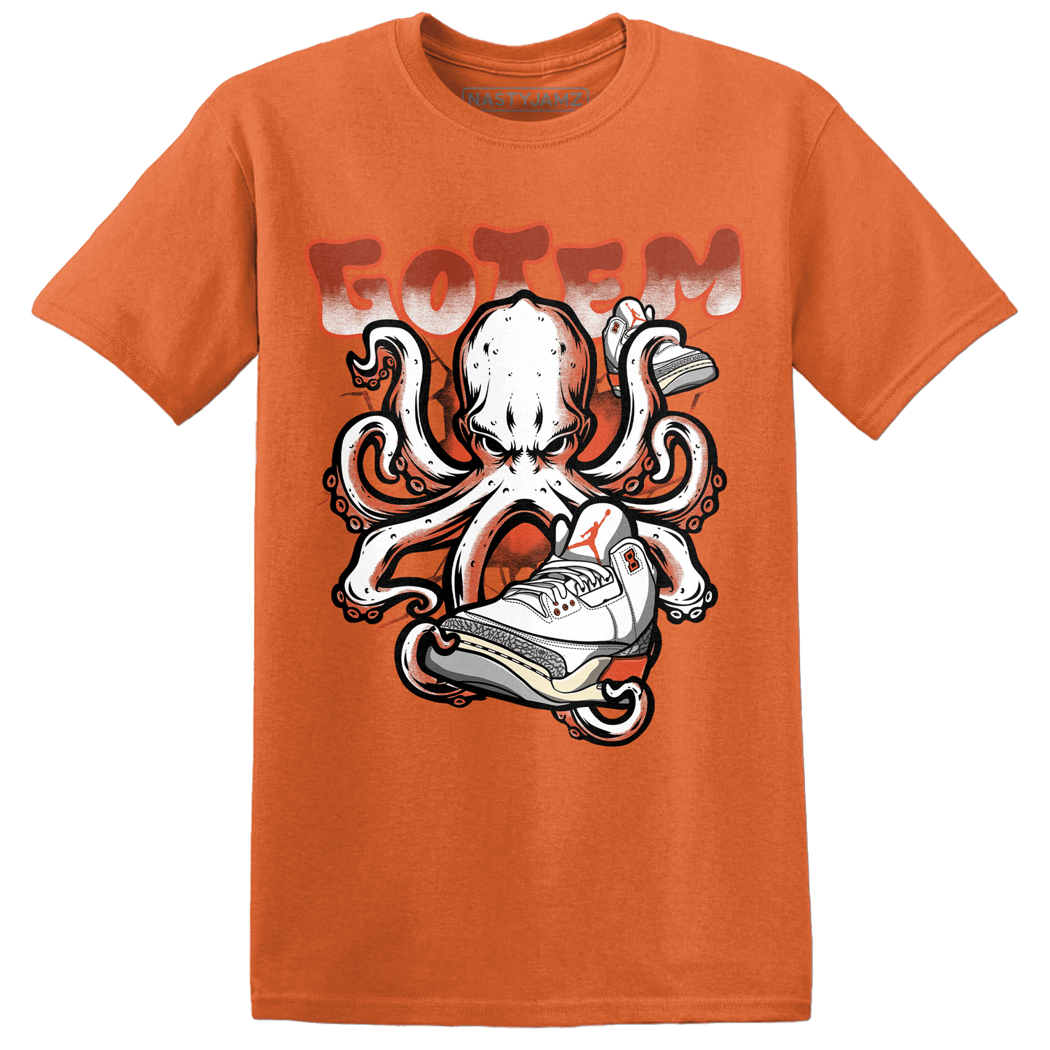 Georgia Peach 3s T Shirt Match Octopus Got Em - NastyJamz