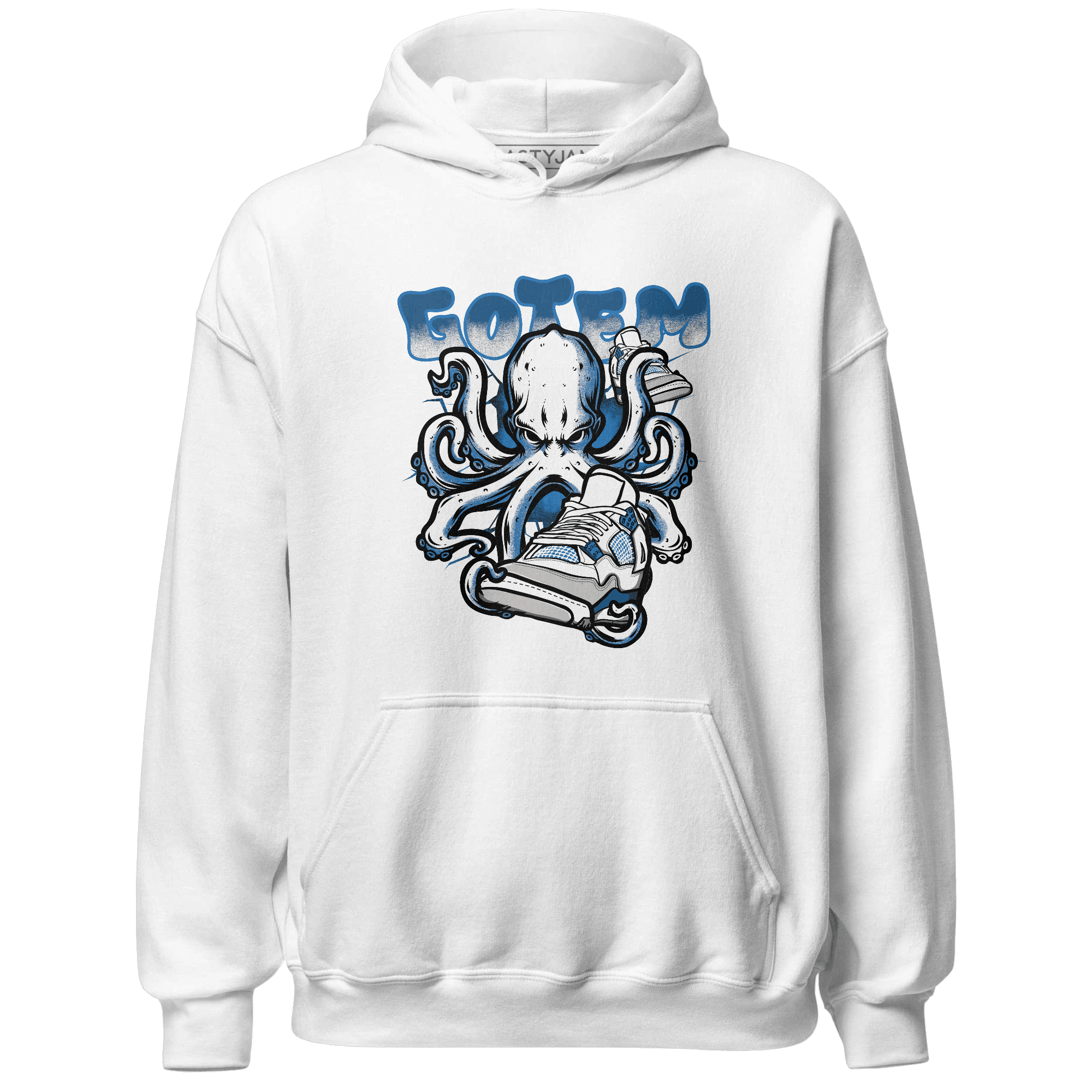 Industrial Blue 4s Hoodie Match Octopus Got Em - NastyJamz