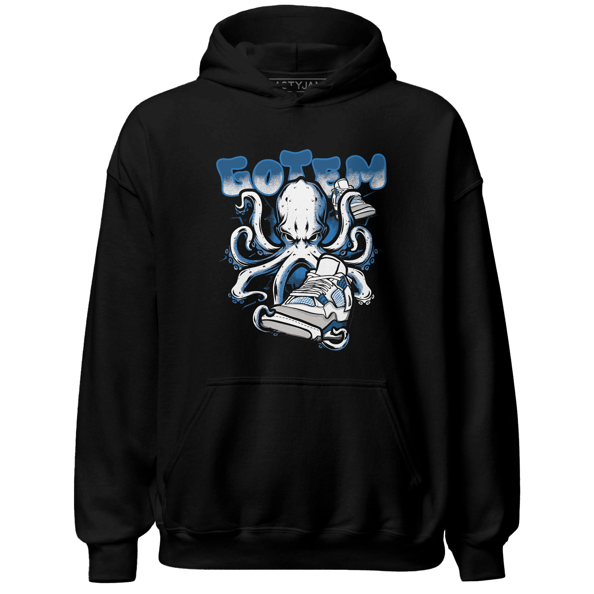 Industrial Blue 4s Hoodie Match Octopus Got Em - NastyJamz