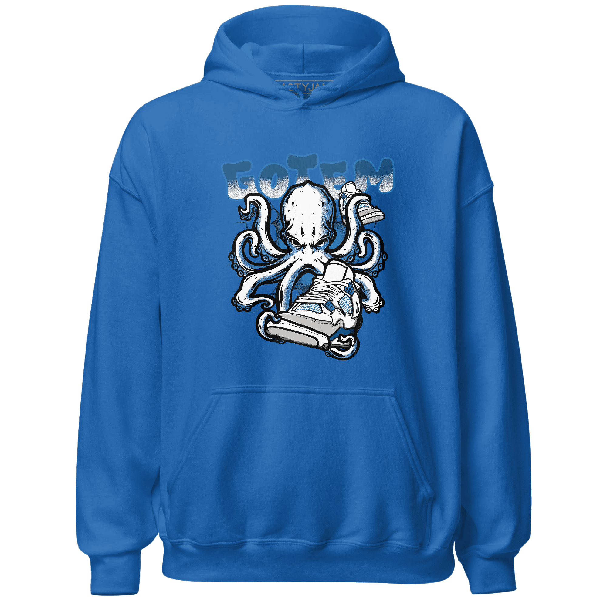 Industrial Blue 4s Hoodie Match Octopus Got Em - NastyJamz