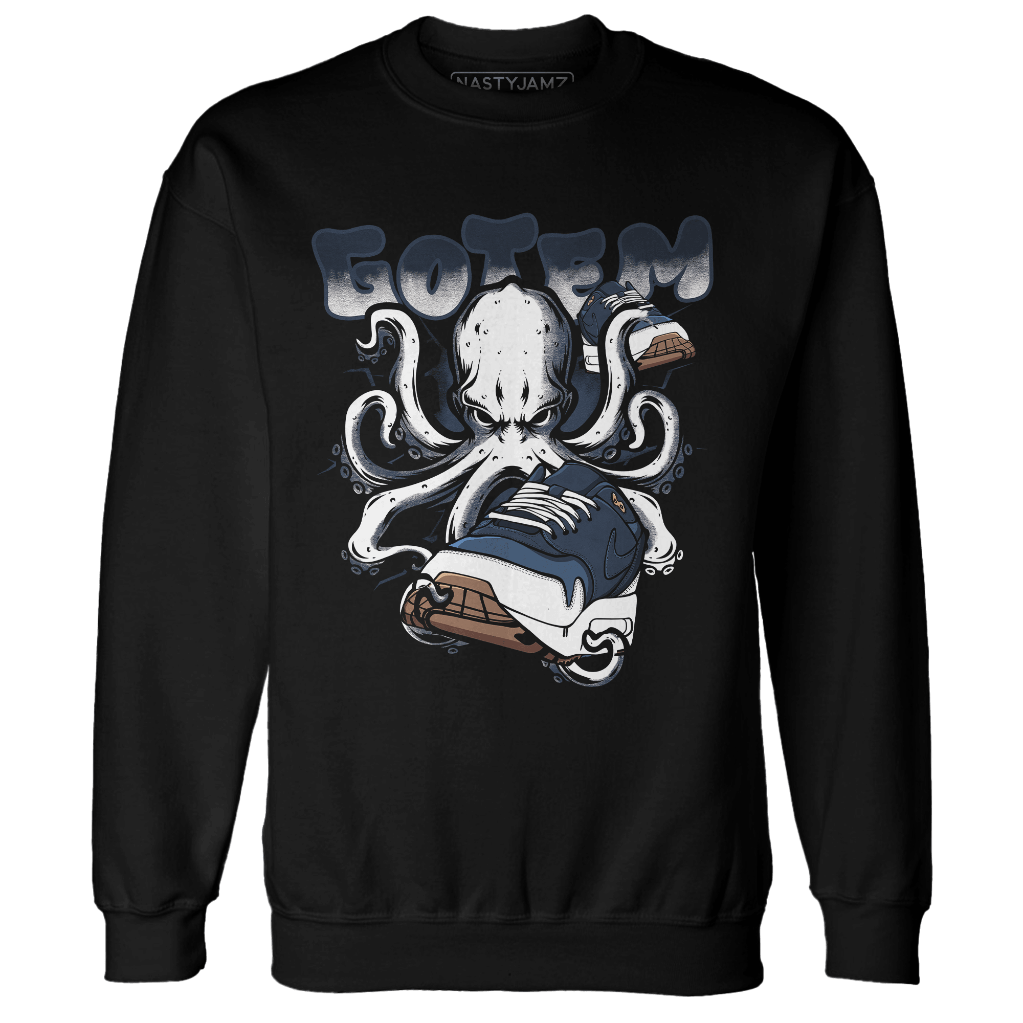 AM 1 86 Jackie Robinson Sweatshirt Match Octopus Got Em - NastyJamz