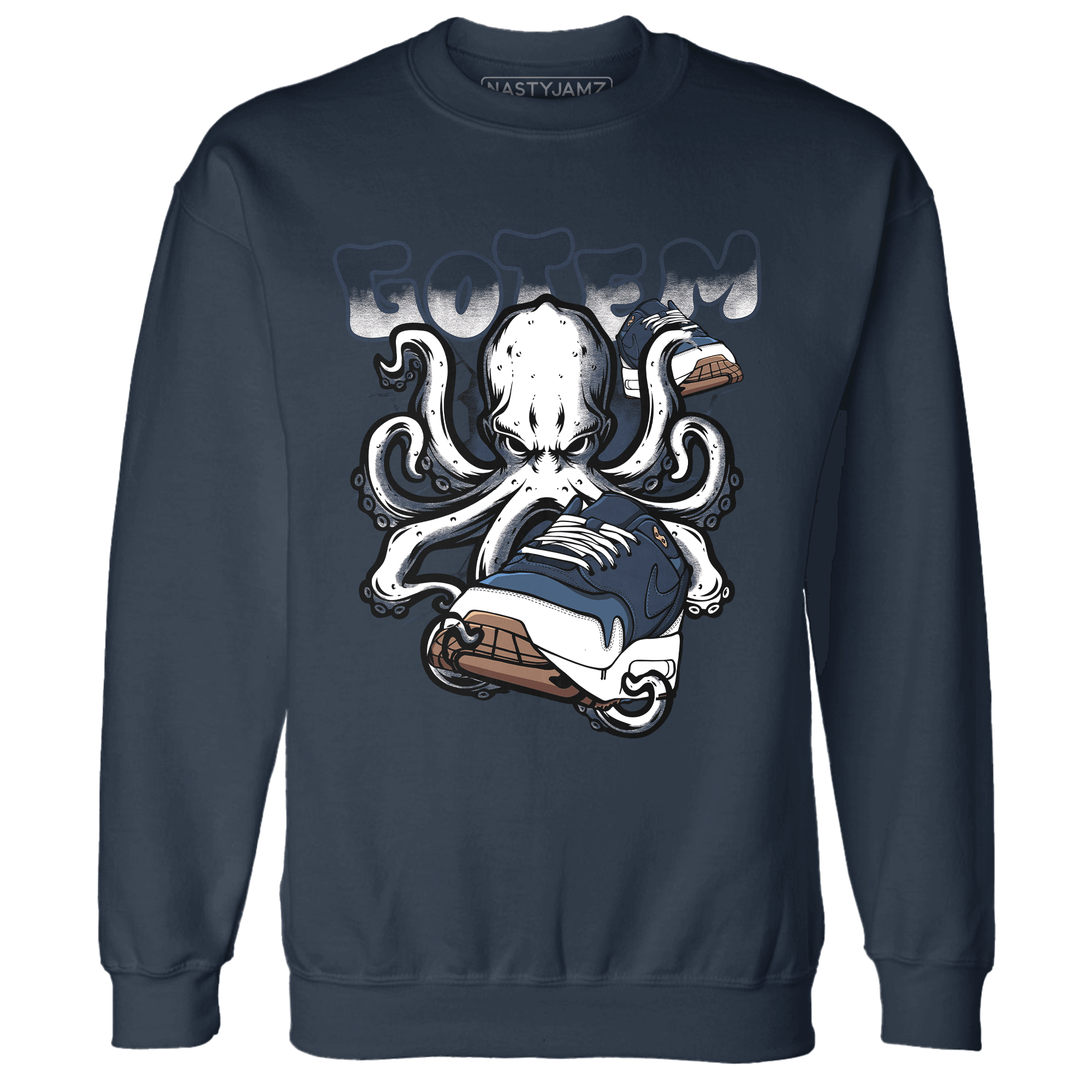 AM 1 86 Jackie Robinson Sweatshirt Match Octopus Got Em - NastyJamz