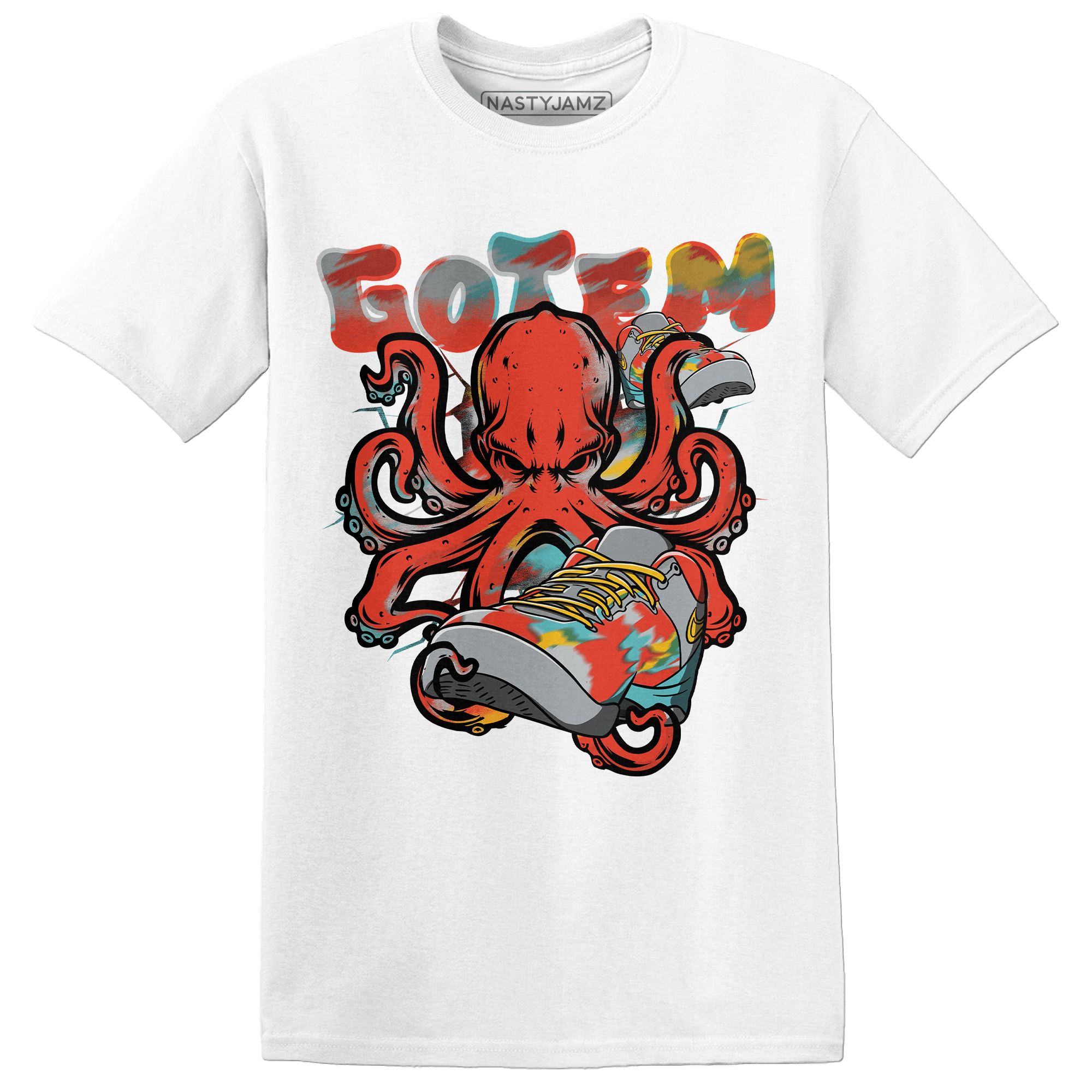 KB 8 Protro Venice Beach T Shirt Match Octopus Got Em - NastyJamz