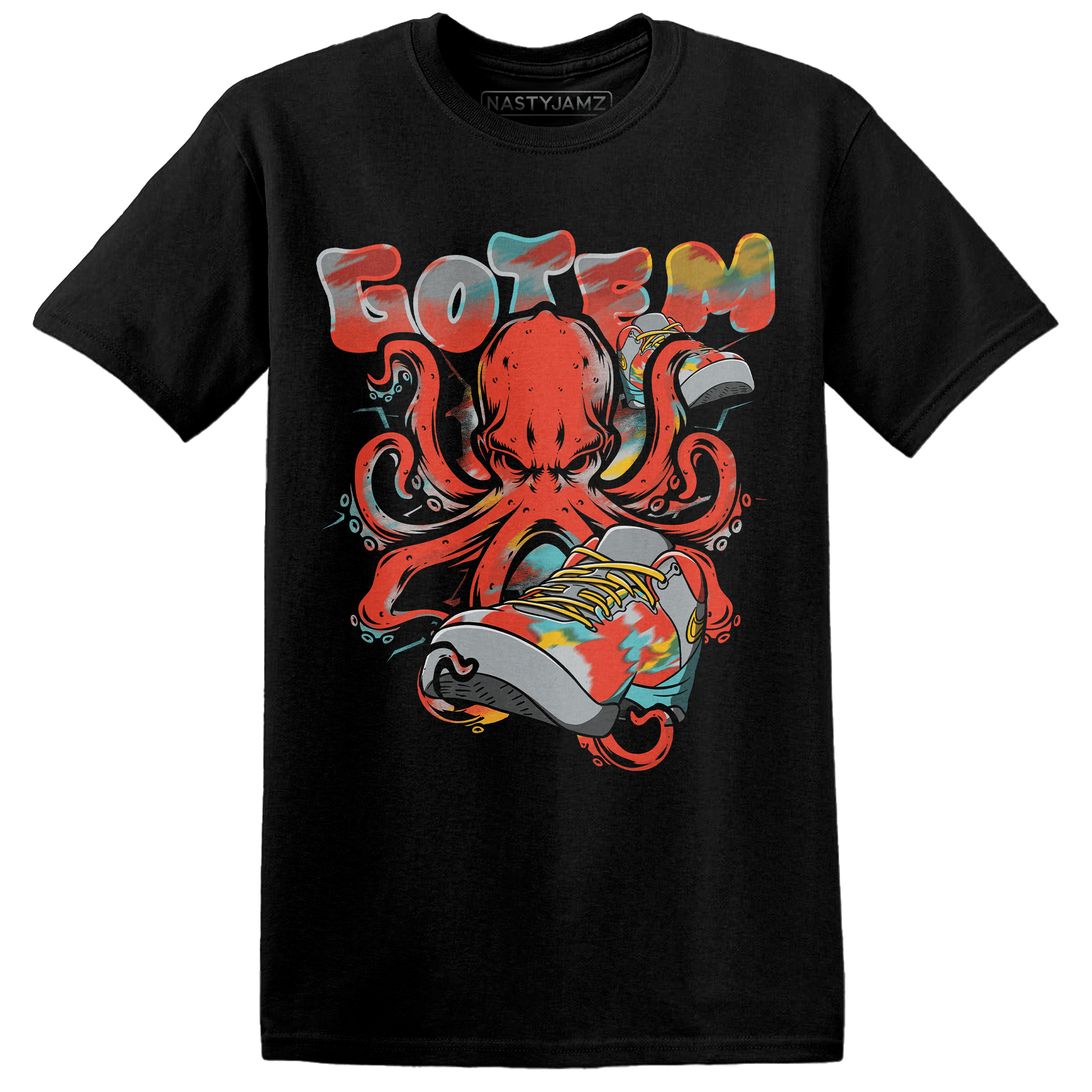 KB 8 Protro Venice Beach T Shirt Match Octopus Got Em - NastyJamz