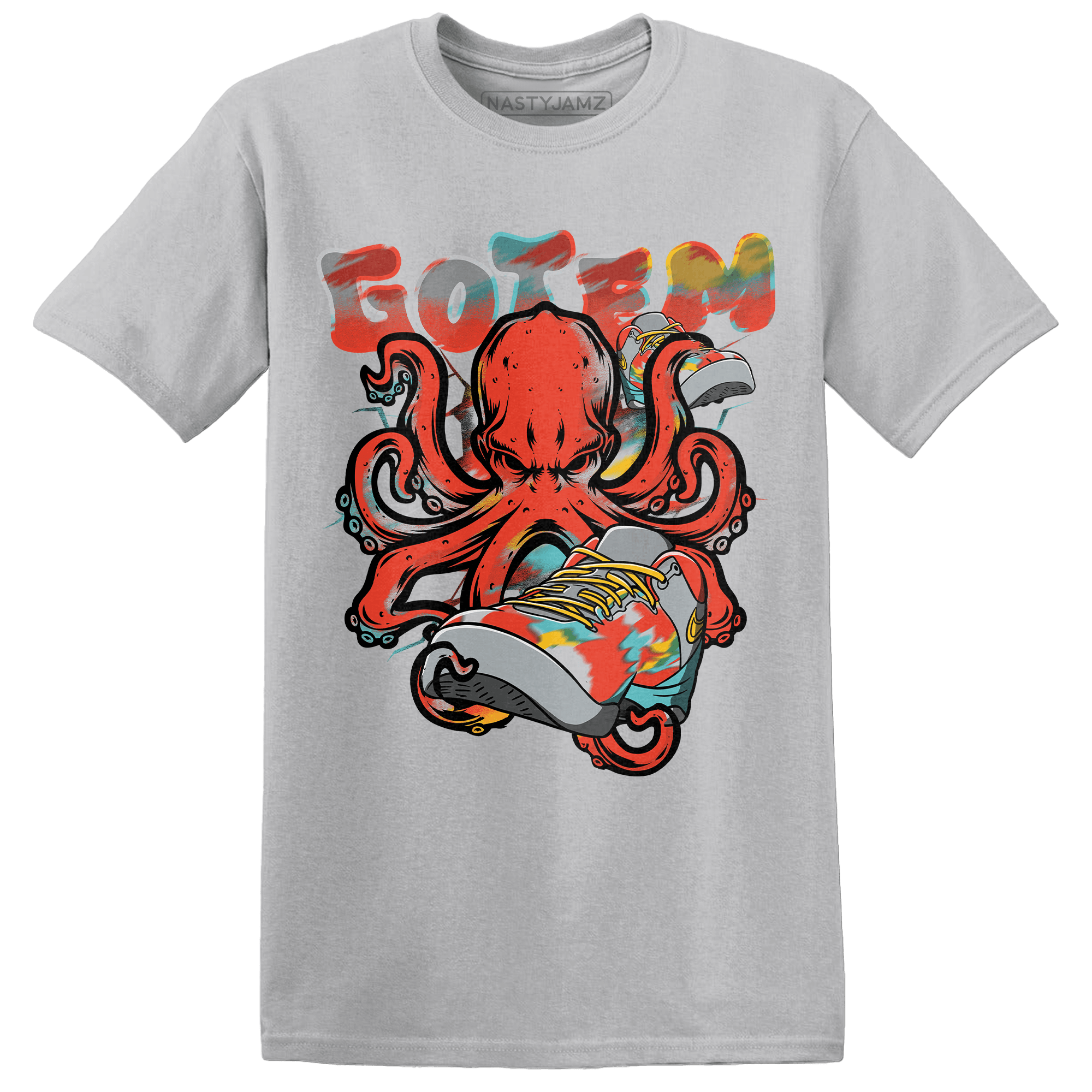 KB 8 Protro Venice Beach T Shirt Match Octopus Got Em - NastyJamz
