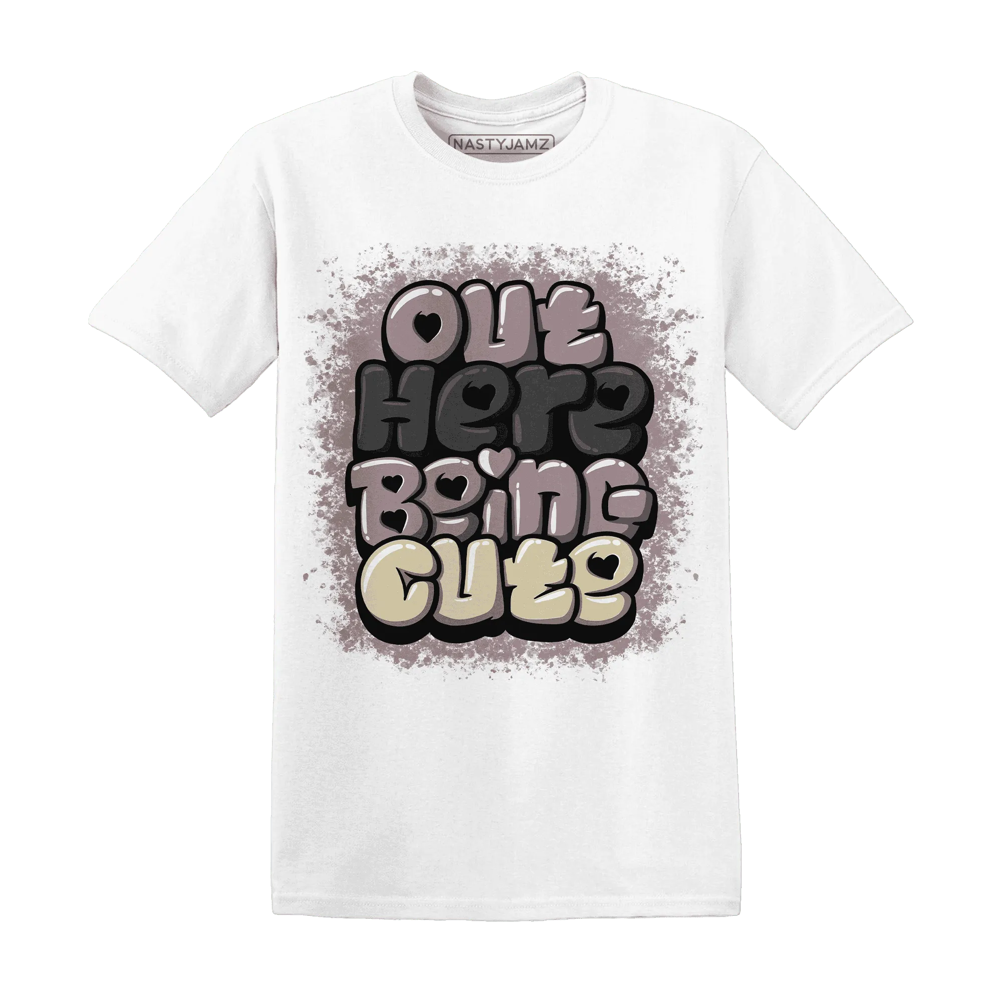 Black-Violet-Ore-3s-NastyJamz-T-Shirt-Match-Out-Here-Being-Cute