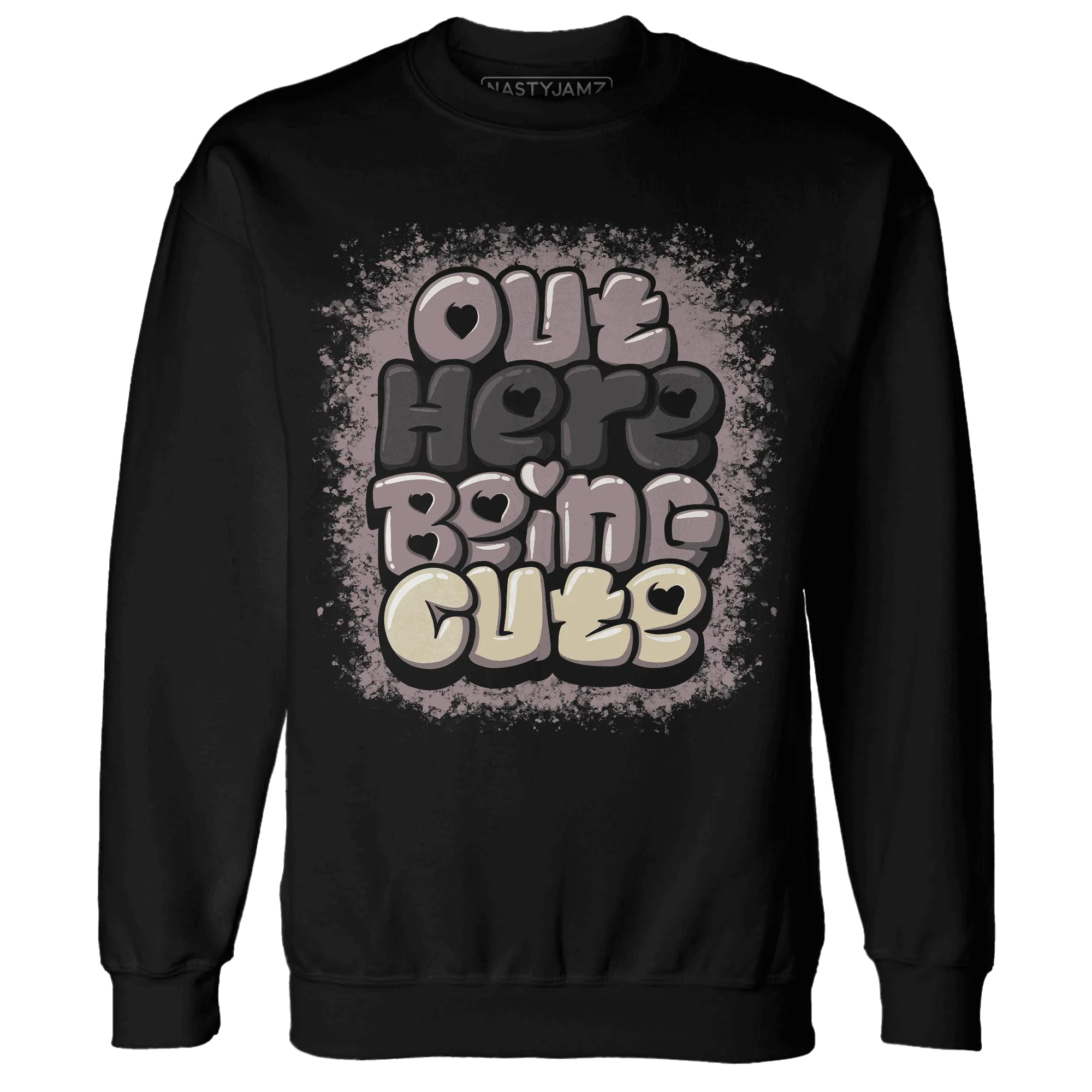 Black-Violet-Ore-3s-NastyJamz-Sweatshirt-Match-Out-Here-Being-Cute