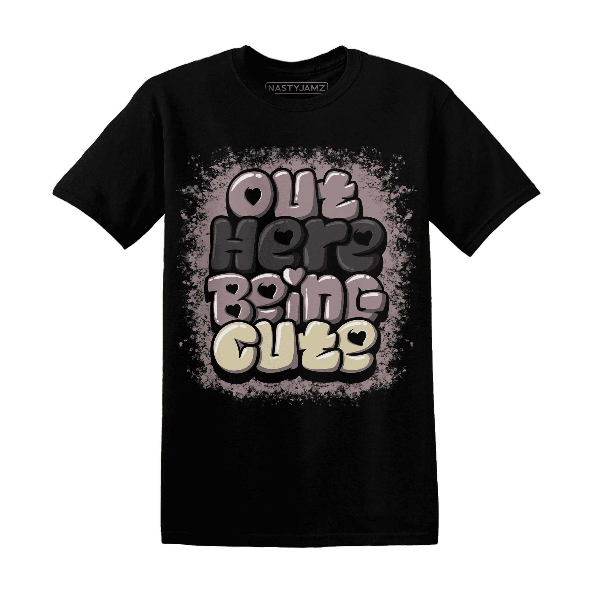 Black-Violet-Ore-3s-NastyJamz-T-Shirt-Match-Out-Here-Being-Cute