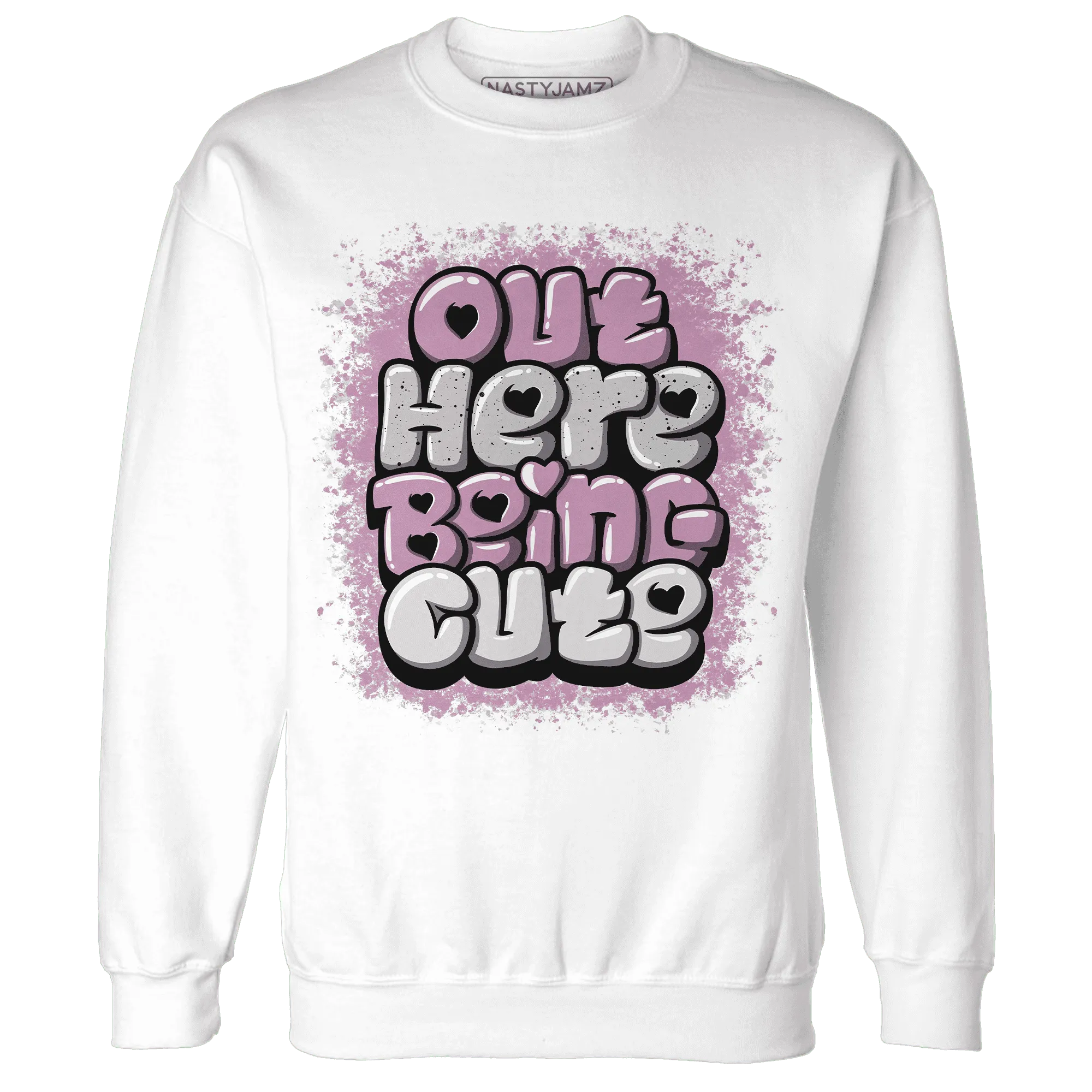 Orchid-Neutral-Grey-Black-White-4s-NastyJamz-Sweatshirt-Match-Out-Here-Being-Cute