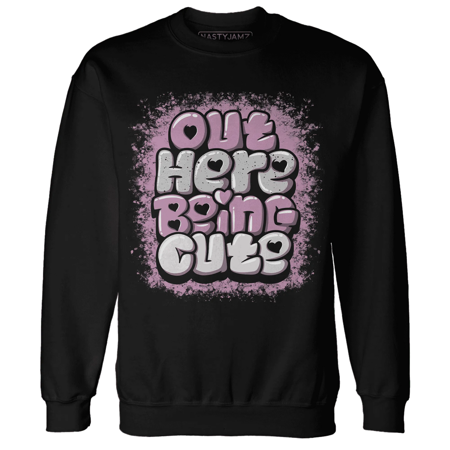 Orchid-Neutral-Grey-Black-White-4s-NastyJamz-Sweatshirt-Match-Out-Here-Being-Cute