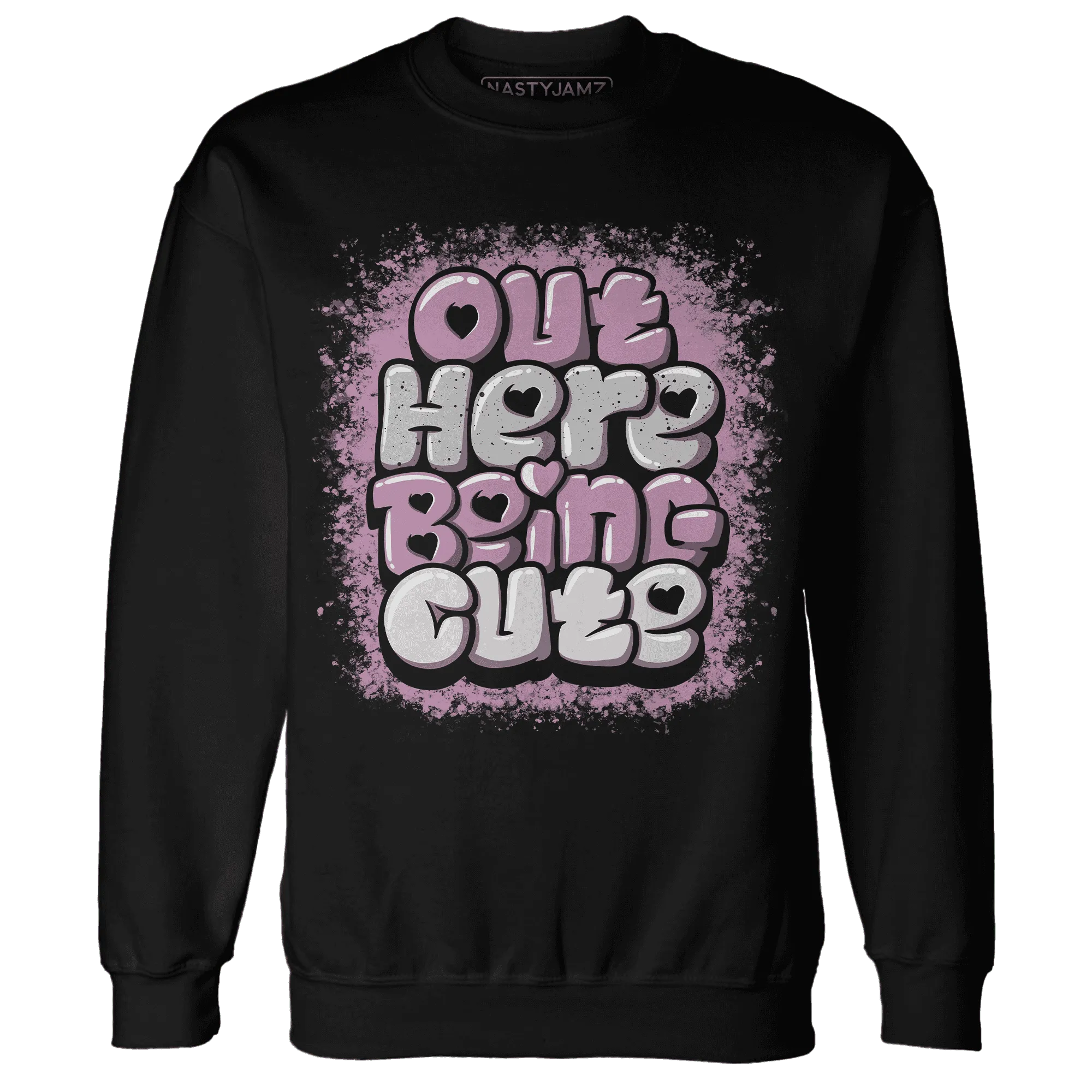 Orchid-Neutral-Grey-Black-White-4s-NastyJamz-Sweatshirt-Match-Out-Here-Being-Cute