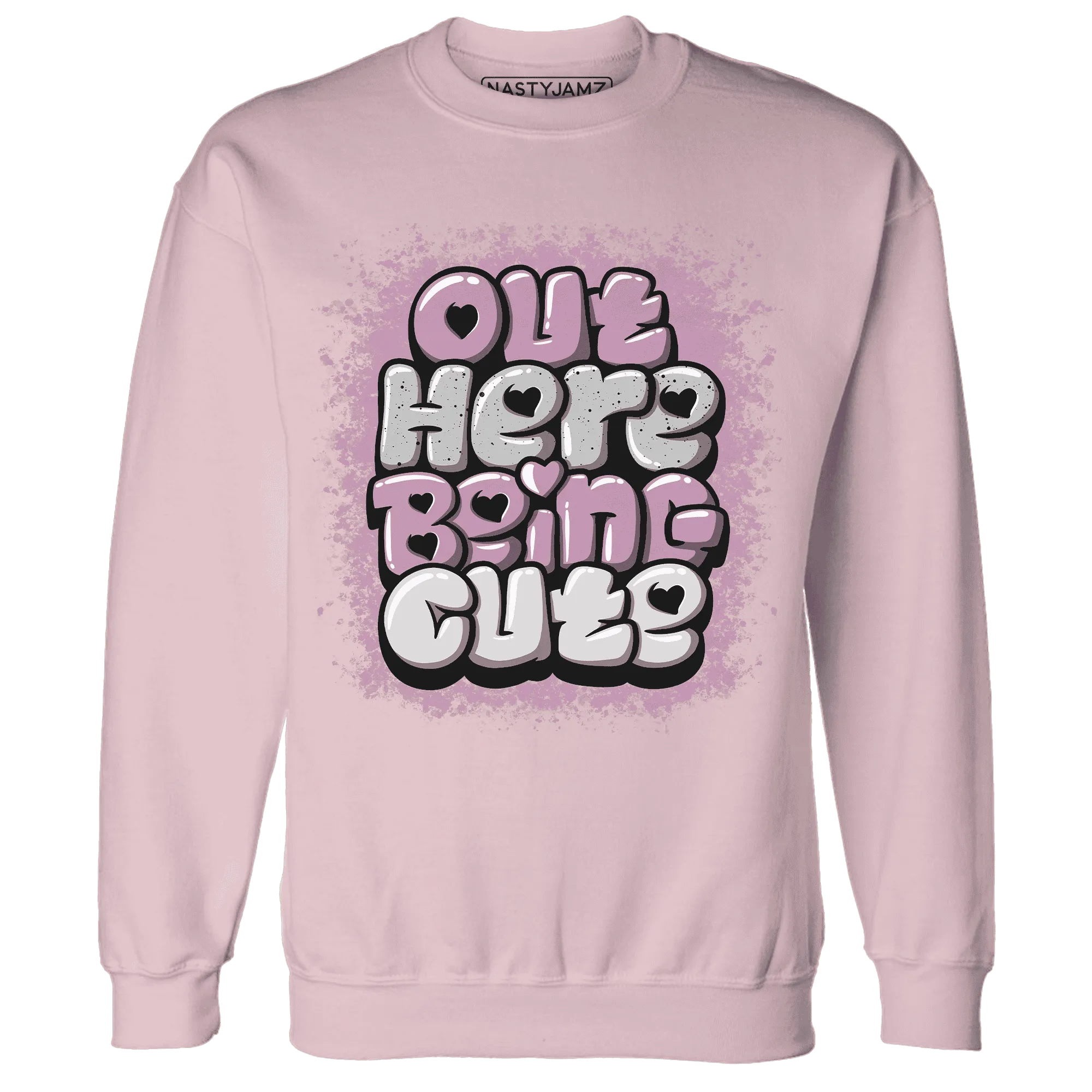 Orchid-Neutral-Grey-Black-White-4s-NastyJamz-Sweatshirt-Match-Out-Here-Being-Cute