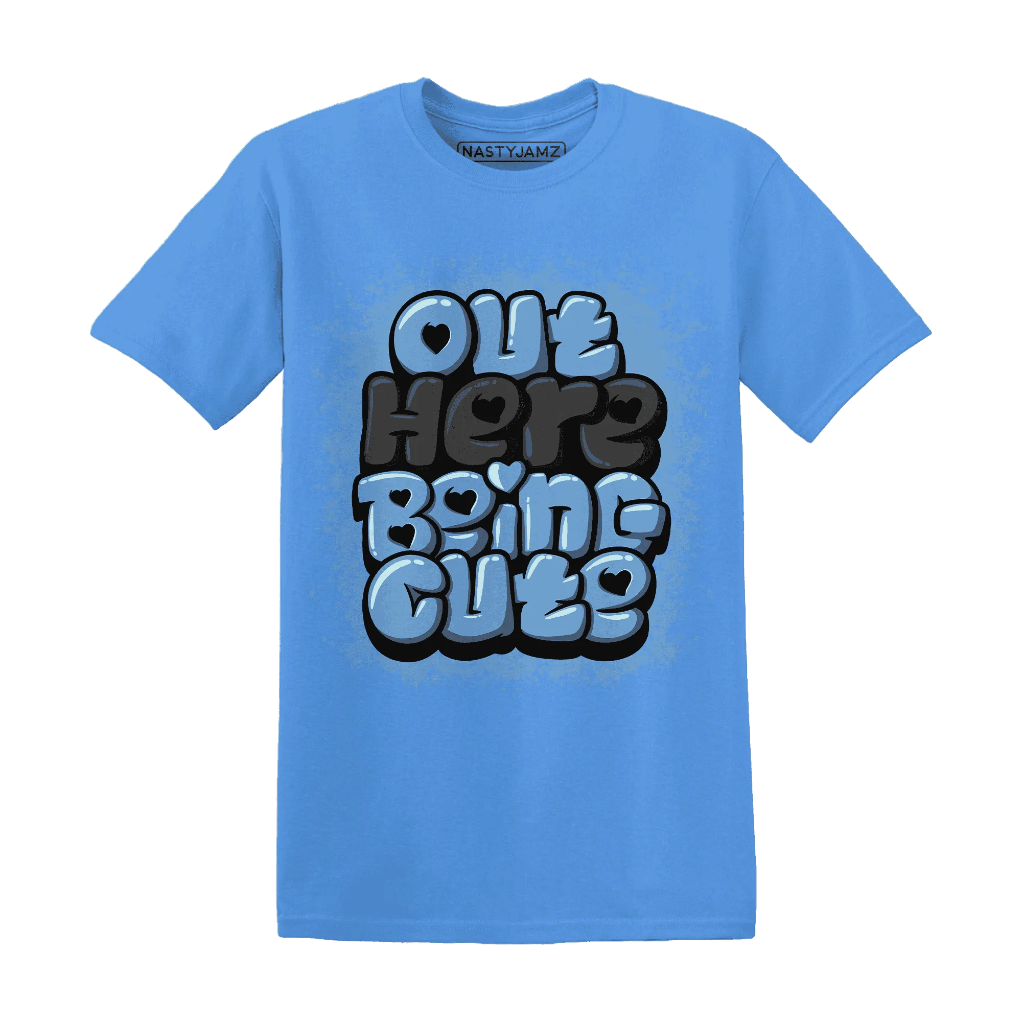 AM-Plus-Black-Univercitii-Blue-NastyJamz-T-Shirt-Match-Out-Here-Being-Cute