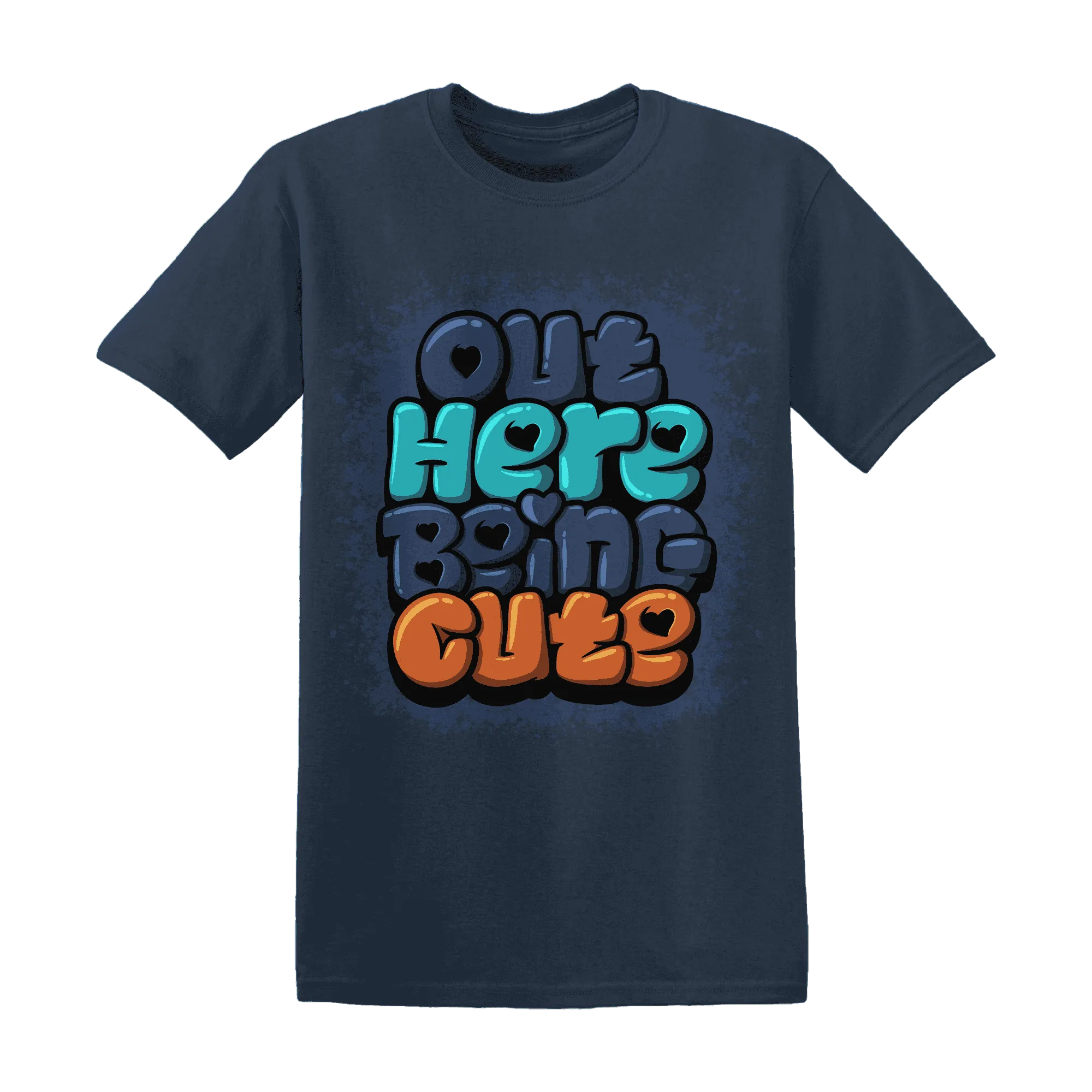 AM-Plus-Drift-Midnight-Navy-Total-Orange-Dusty-Cactus-NastyJamz-T-Shirt-Match-Out-Here-Being-Cute