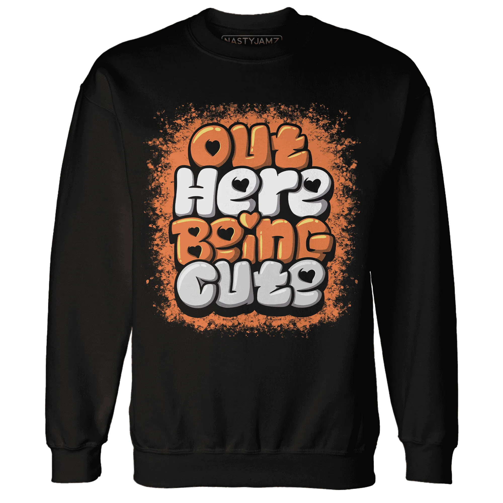 AM-TW-White-Orange-NastyJamz-Sweatshirt-Match-Out-Here-Being-Cute