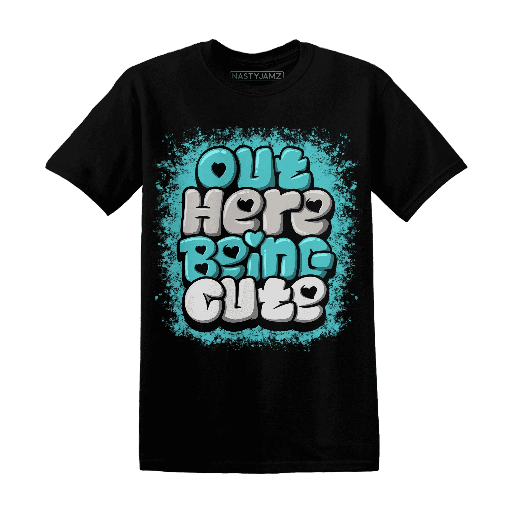 NBL-Cyan-Burst-9060-NastyJamz-T-Shirt-Match-Out-Here-Being-Cute