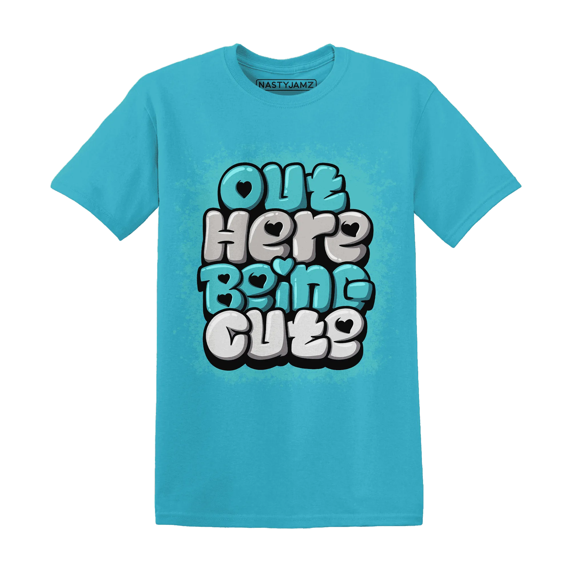 NBL-Cyan-Burst-9060-NastyJamz-T-Shirt-Match-Out-Here-Being-Cute