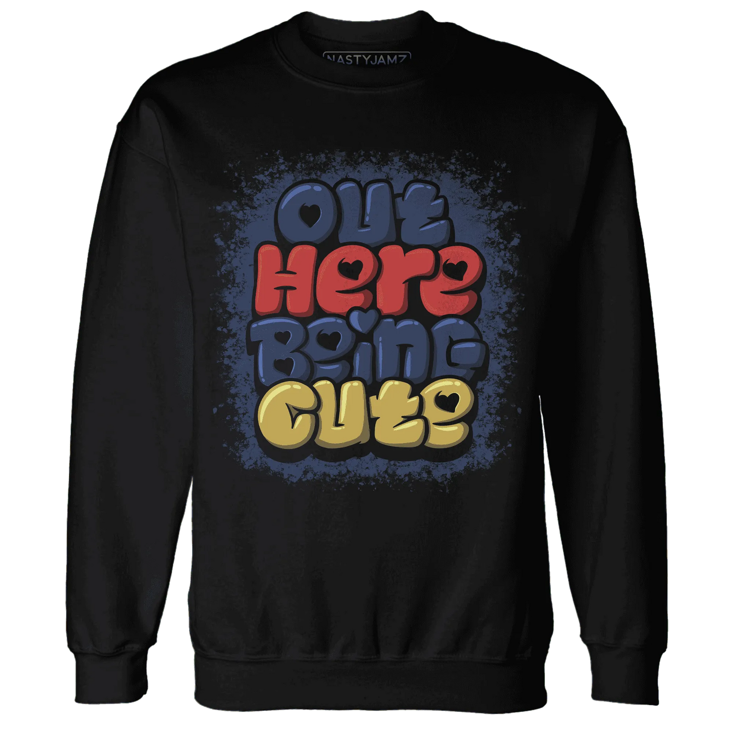 VaporMax-Air-Plus-Midnight-Navy-Gold-Black-NastyJamz-Sweatshirt-Match-Out-Here-Being-Cute
