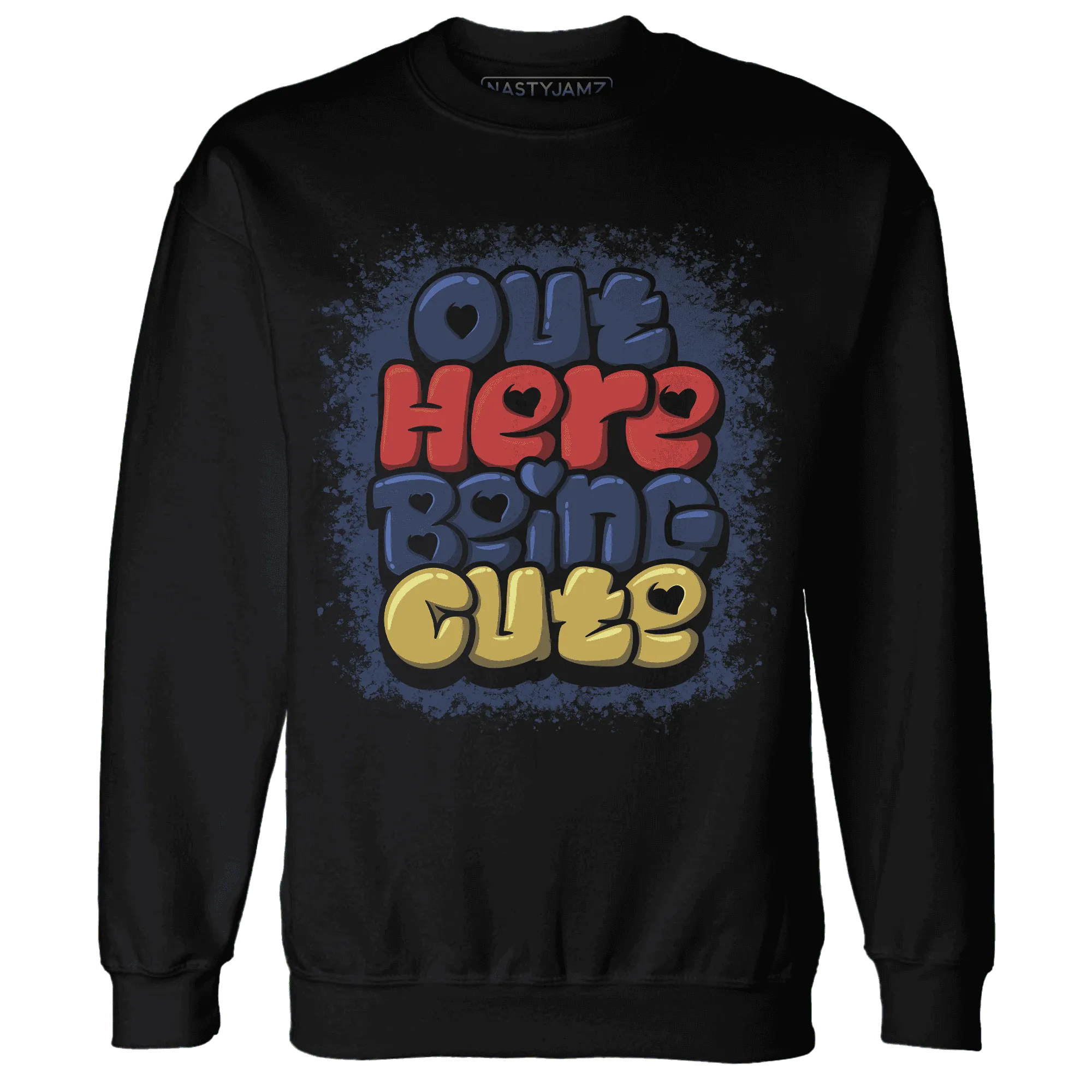 VaporMax-Air-Plus-Midnight-Navy-Gold-Black-NastyJamz-Sweatshirt-Match-Out-Here-Being-Cute