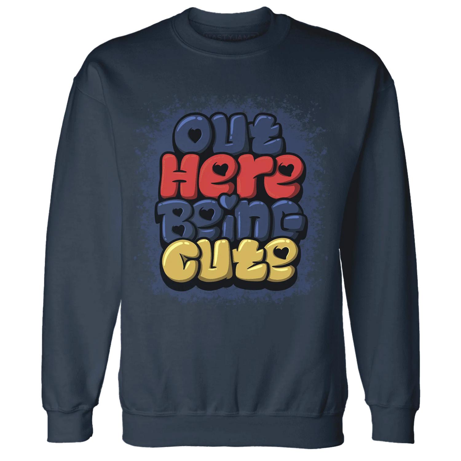 VaporMax-Air-Plus-Midnight-Navy-Gold-Black-NastyJamz-Sweatshirt-Match-Out-Here-Being-Cute